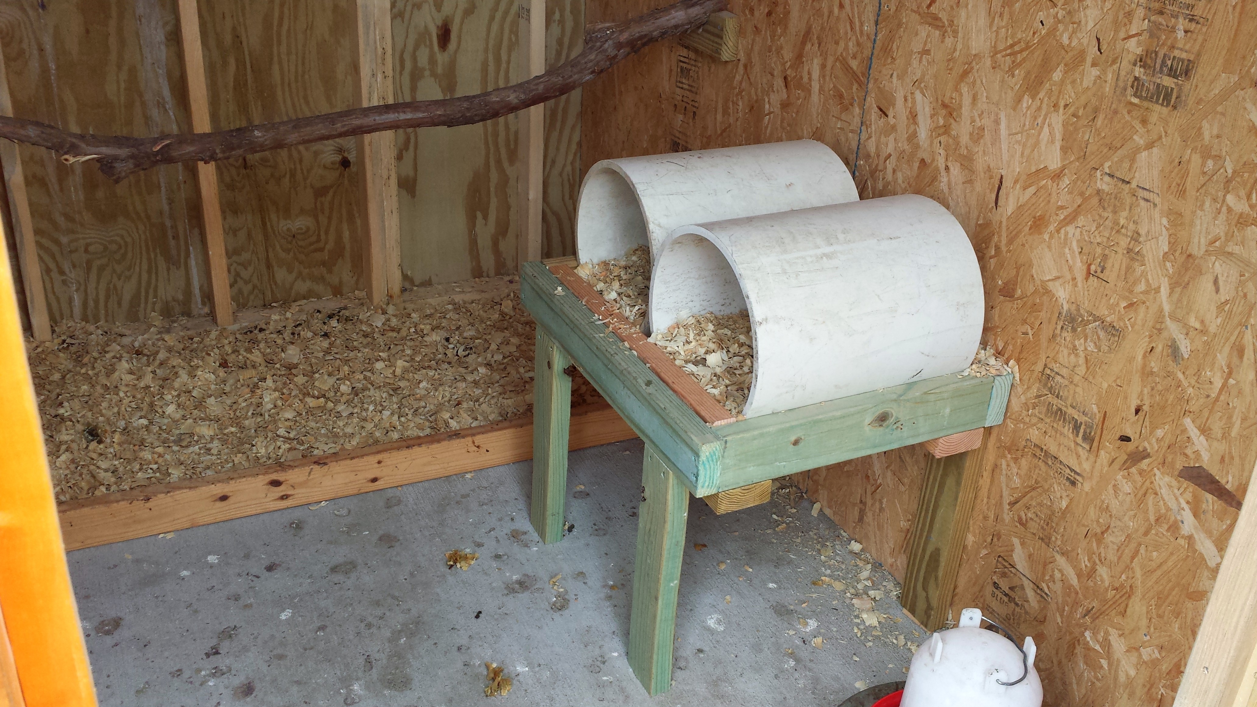 PVC nesting boxes