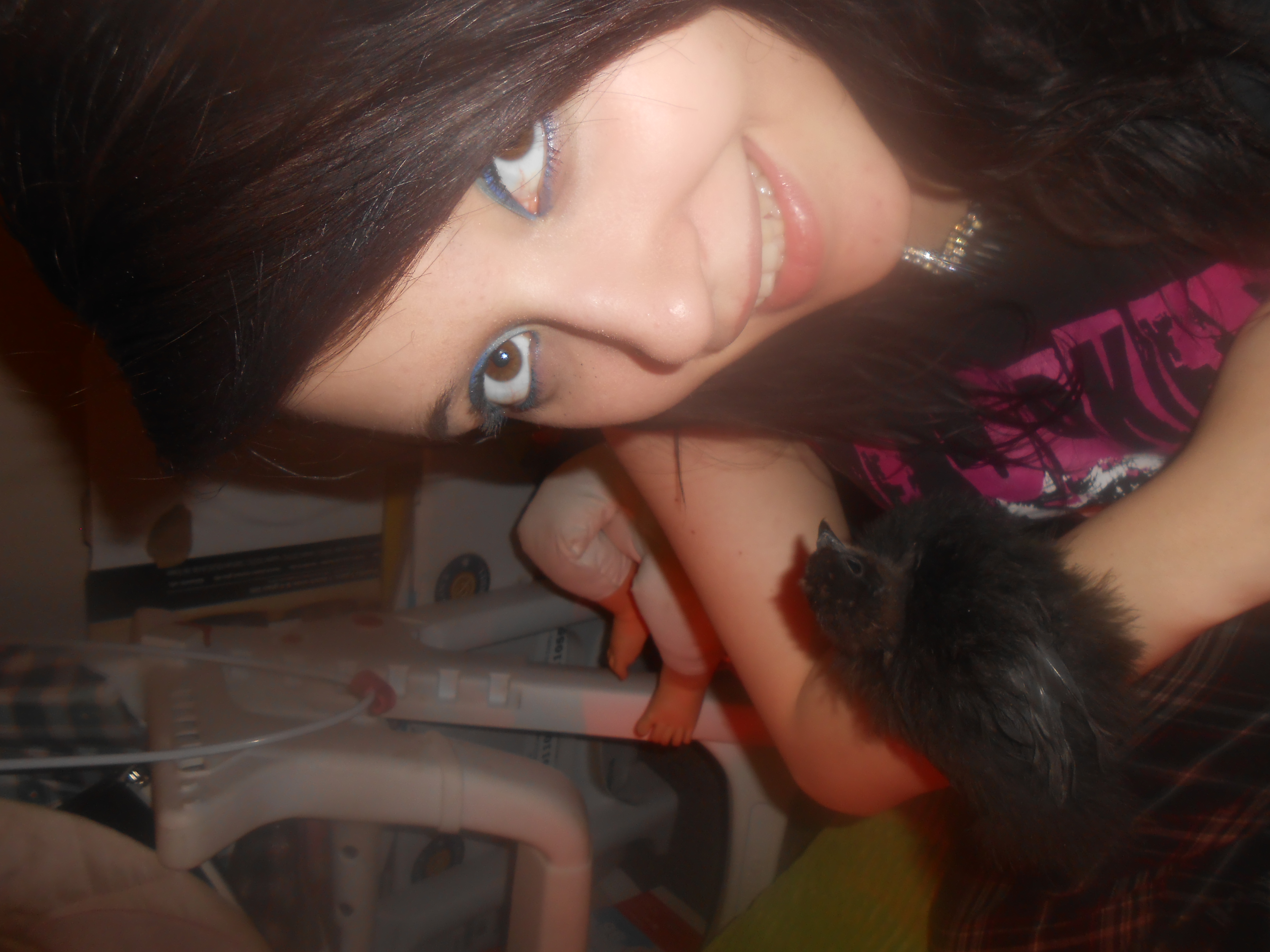 Ravyn and I again. She loves perching on my arm.