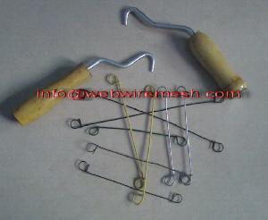Rebar ties and tool