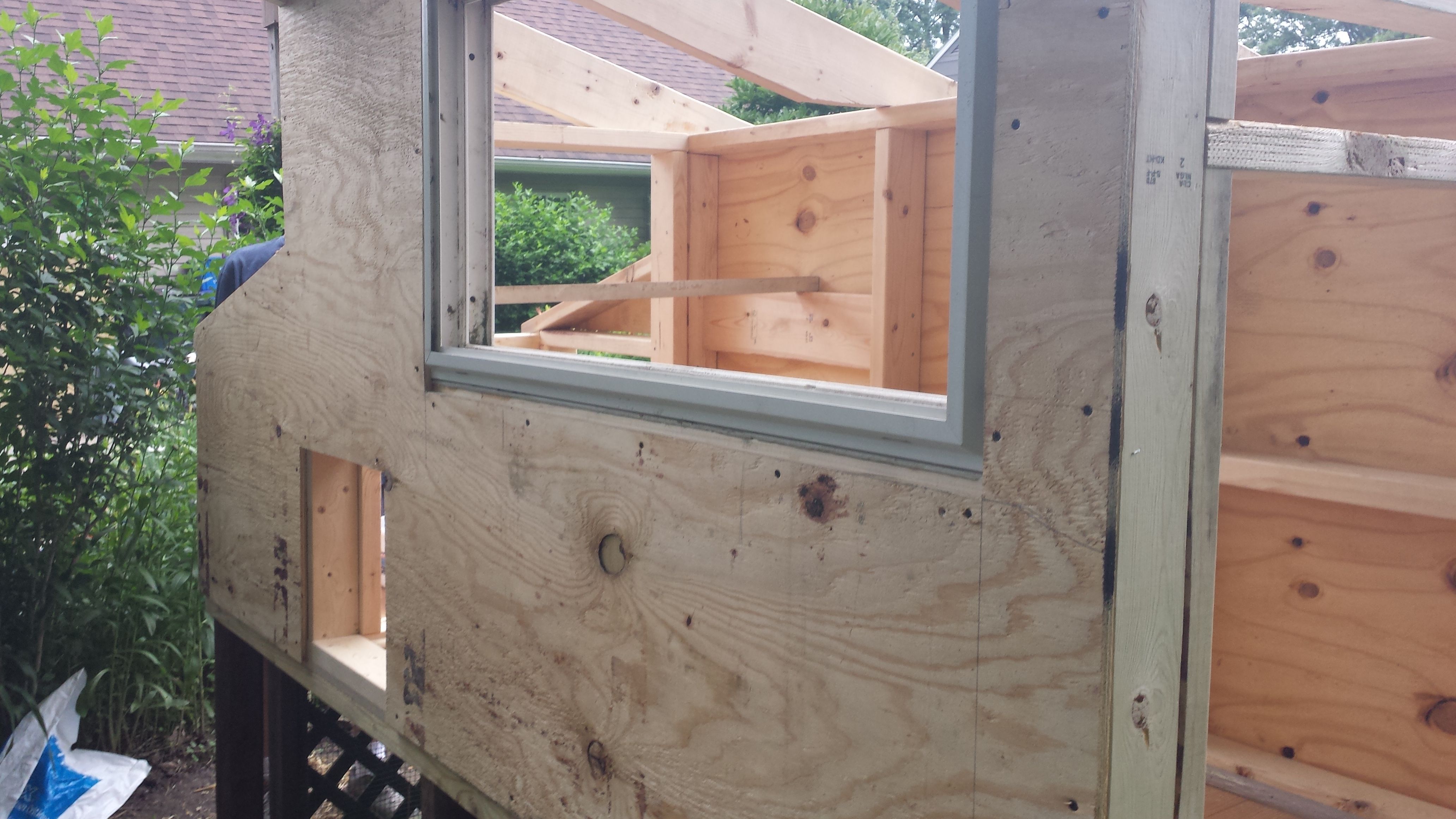 recycled window from remodel