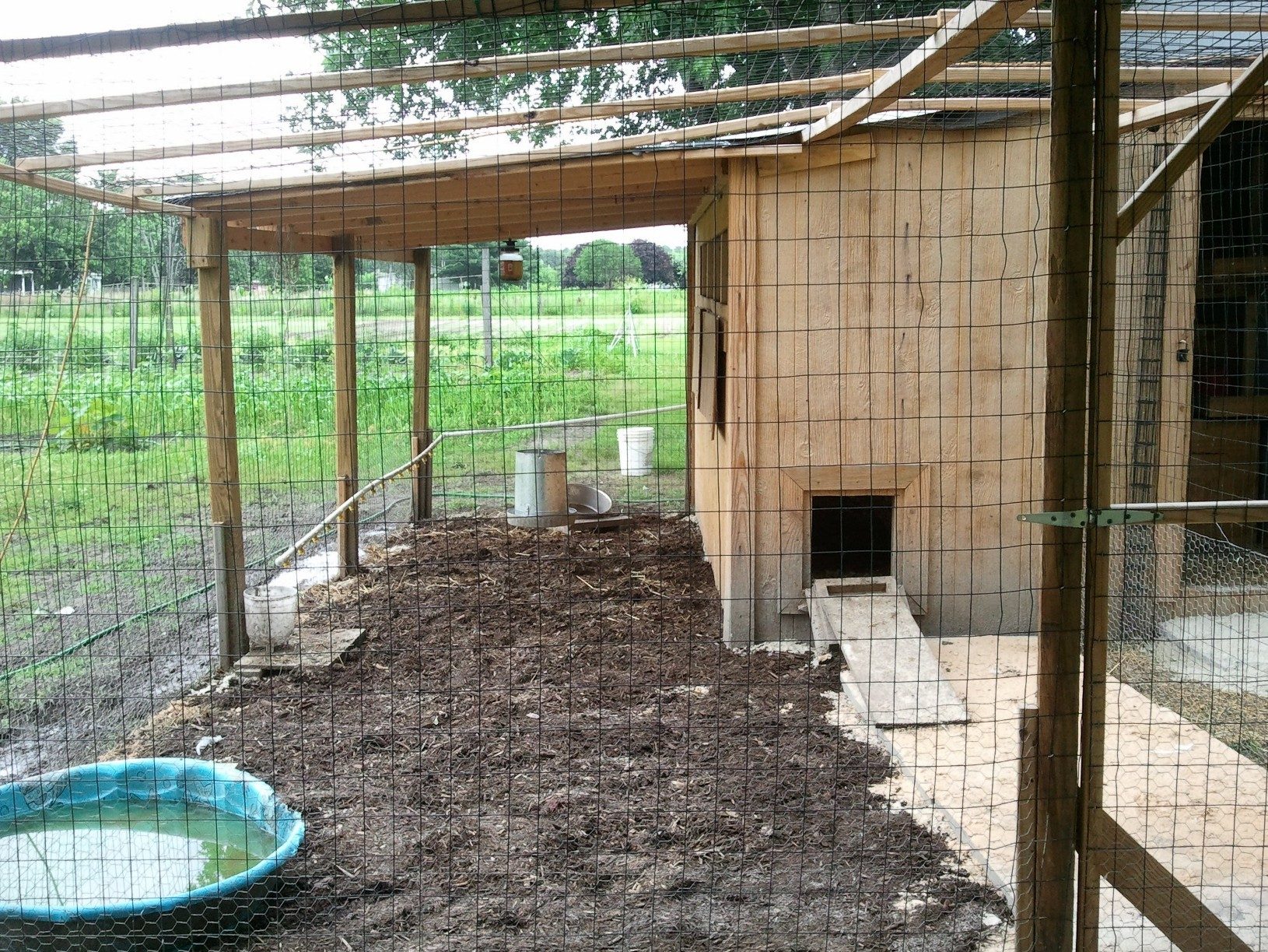 Redone with sand and wood chips.
