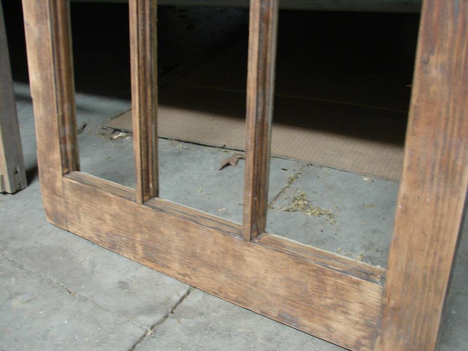 Refurbishing the outside window.