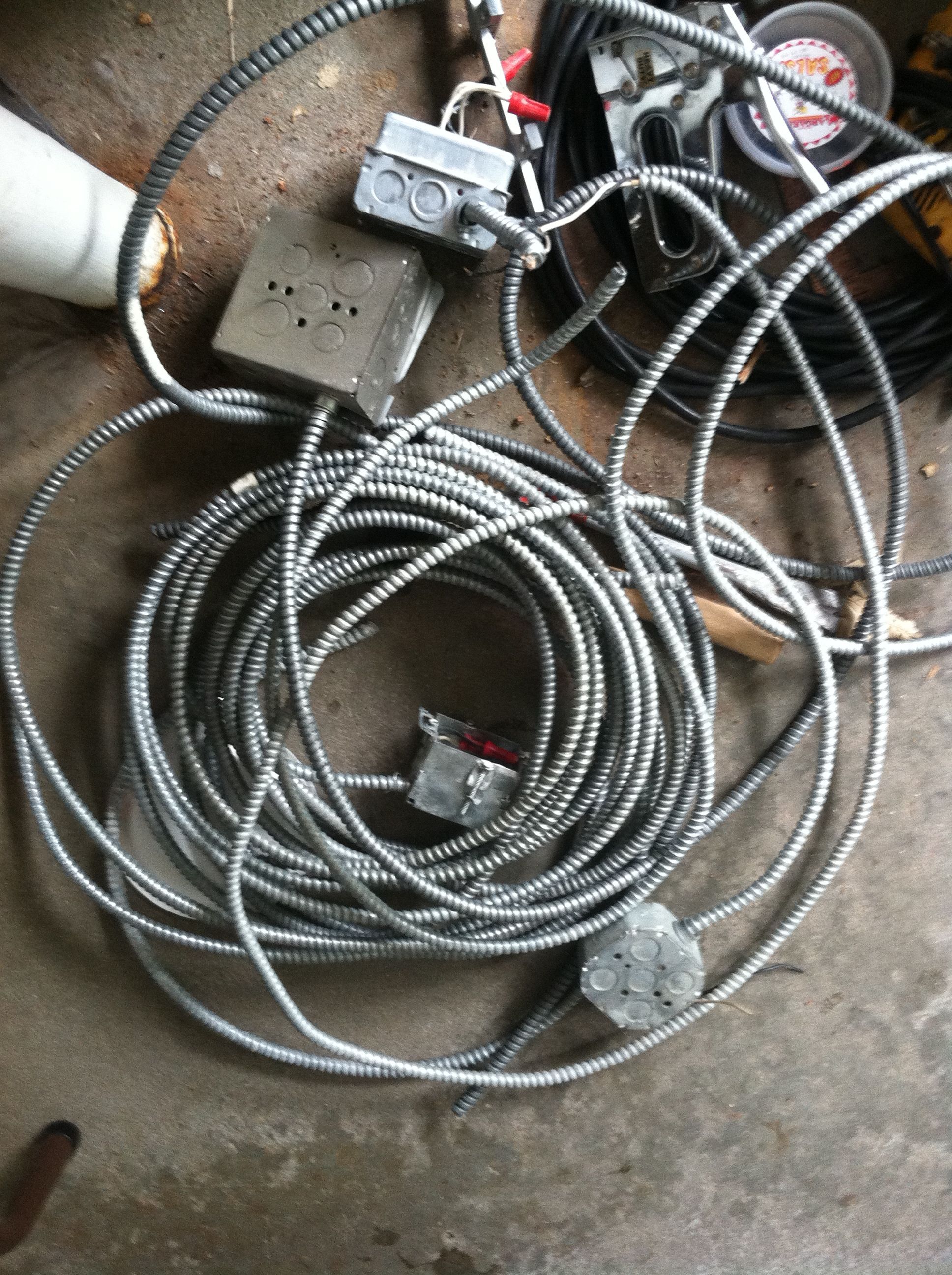 reused all my electrical wire and outlets and most of the fixtures.