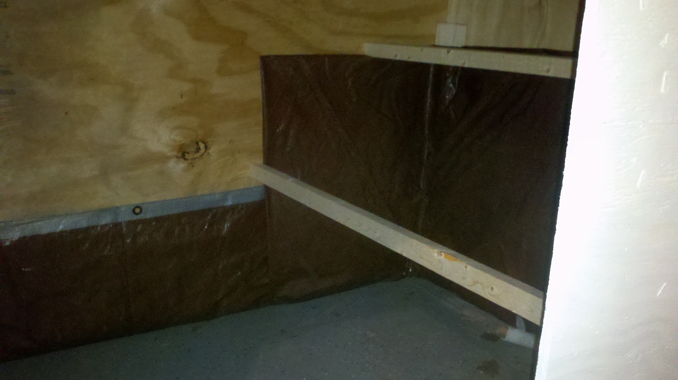Right side of the shelter
