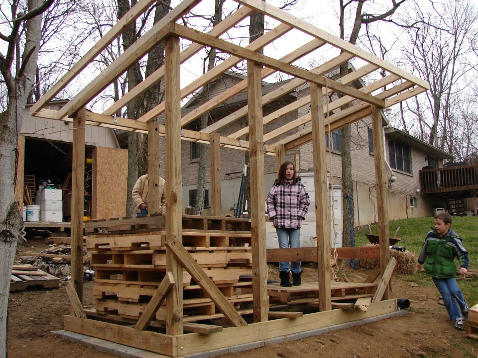 Roof and more framing.