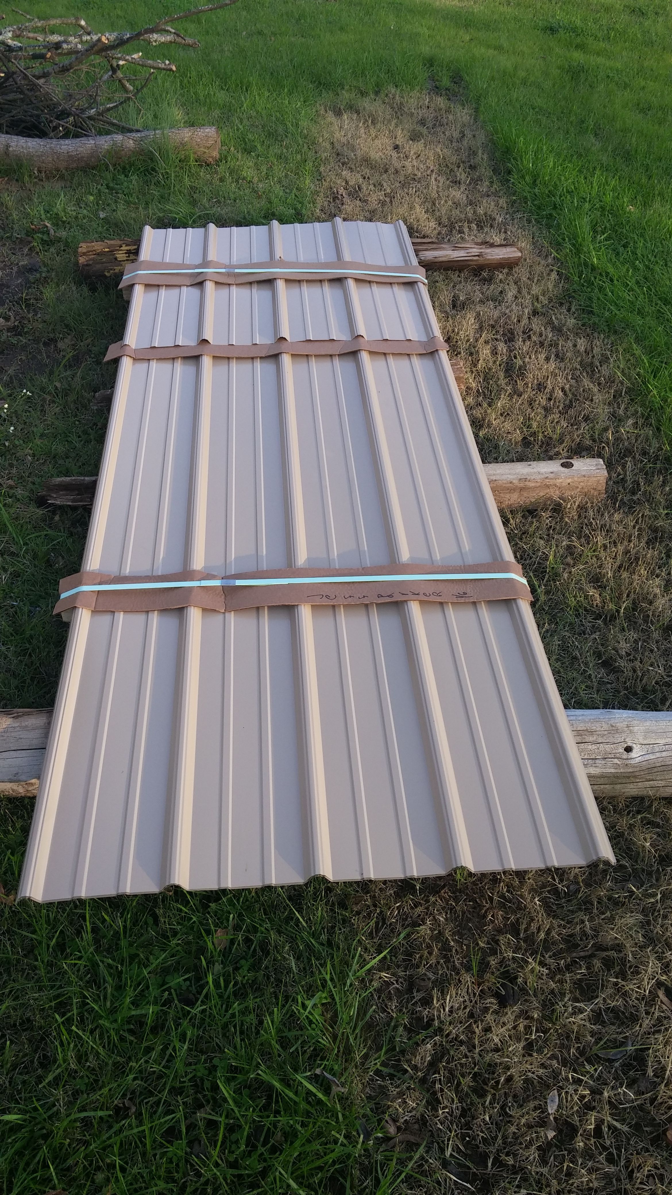 roofing for coop, run and nesting box.