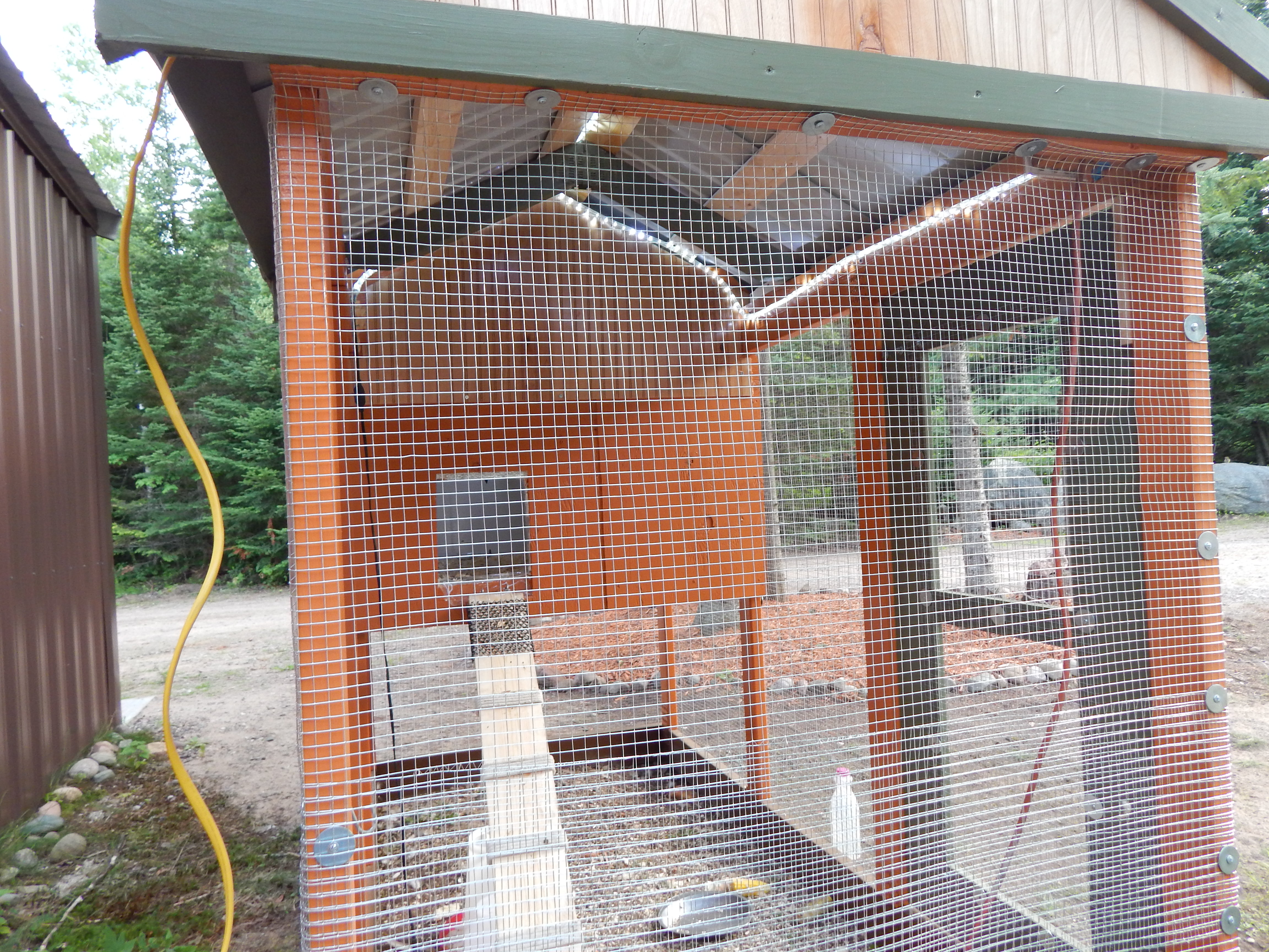 run area has lighting and double ground fault outlet with separate switch just for the lights