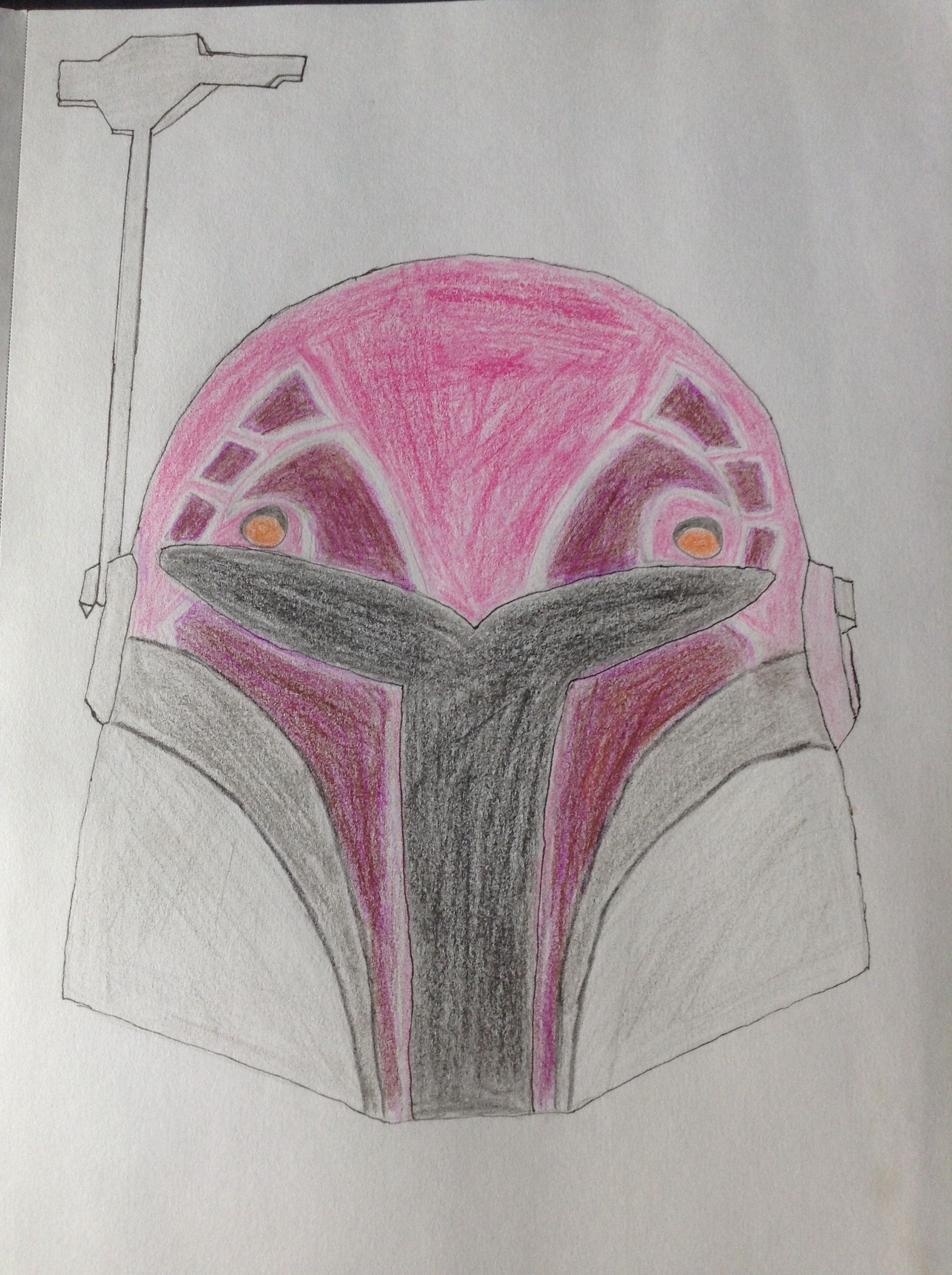 Sabine's helmet from Star Wars Rebels