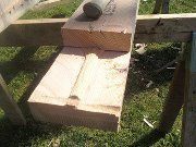 same thing other side. remove the small hump with a chisel.