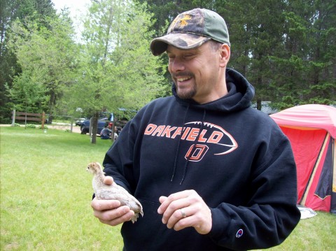 Scott & his new turkey.