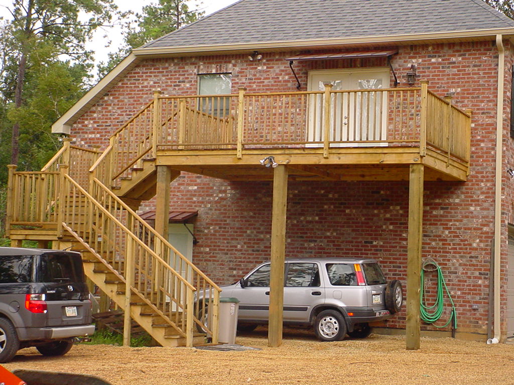 Second story deck we built.