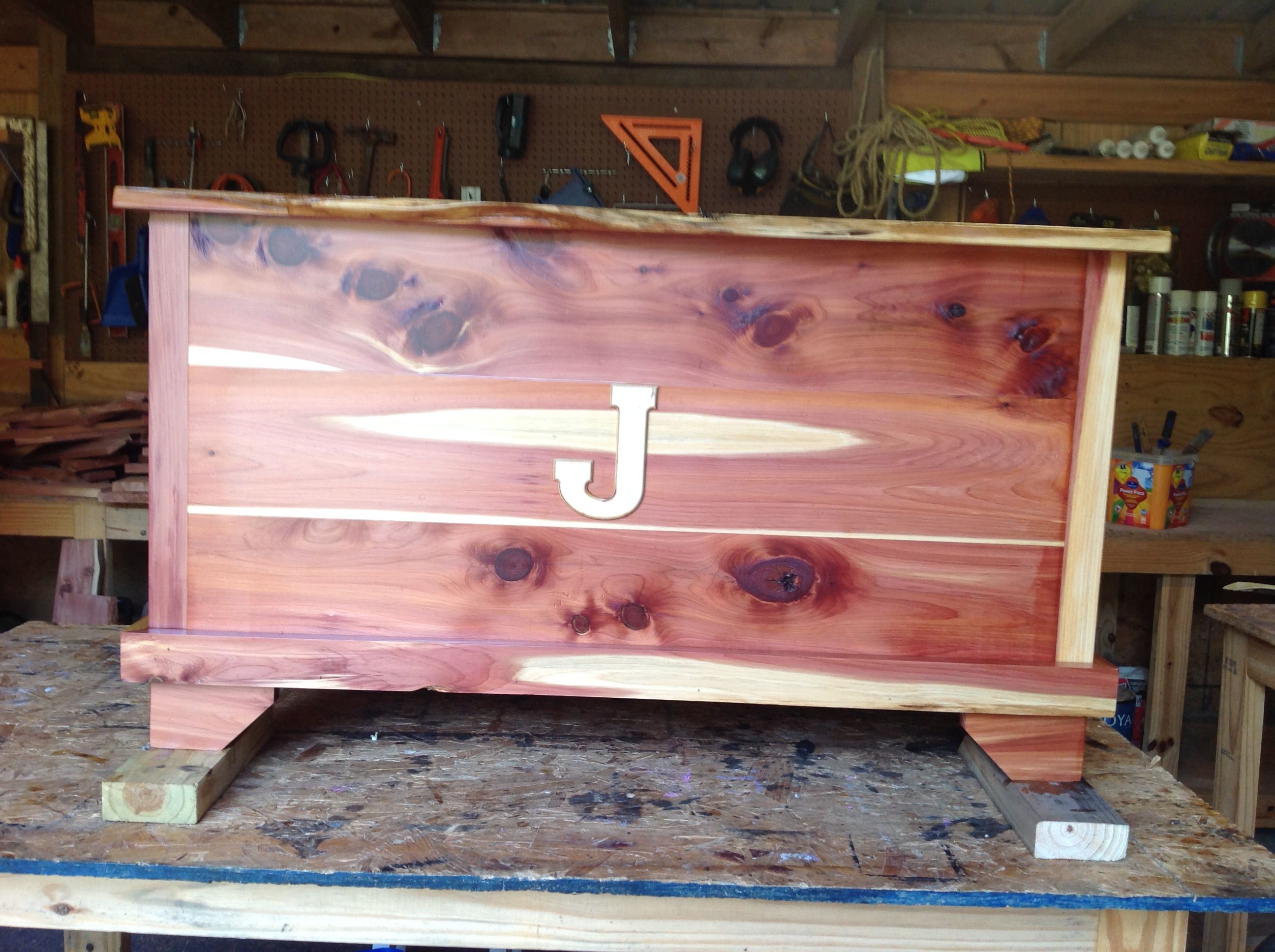 Set of 3 cedar hope chests