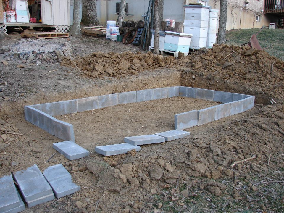 Setting up the sill blocks to see placement.