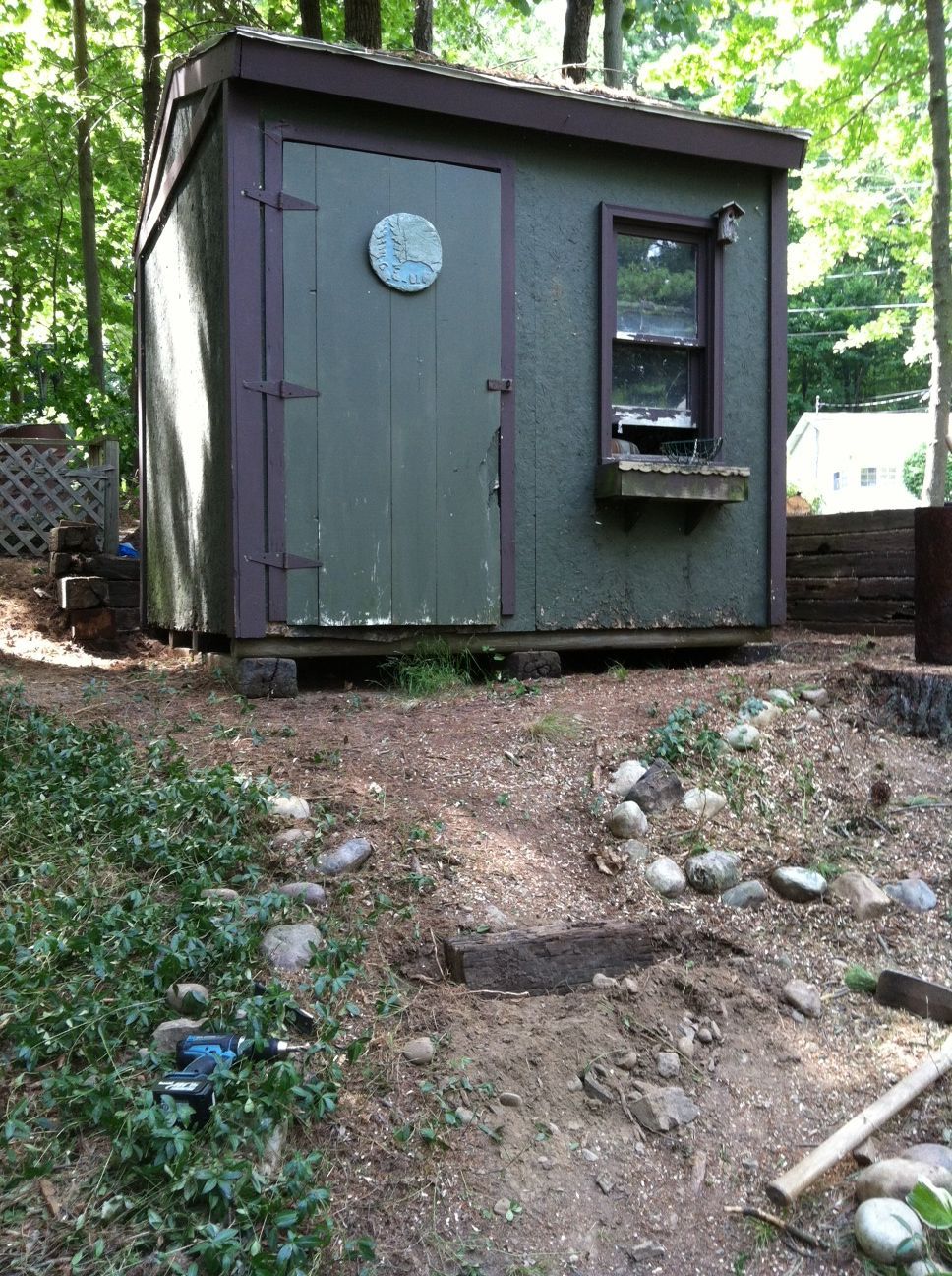 Shed that we turned into a coop!