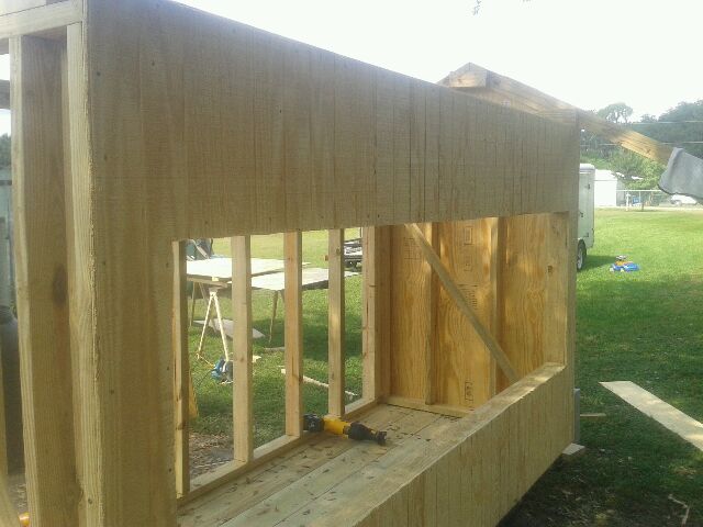 sheeting going on