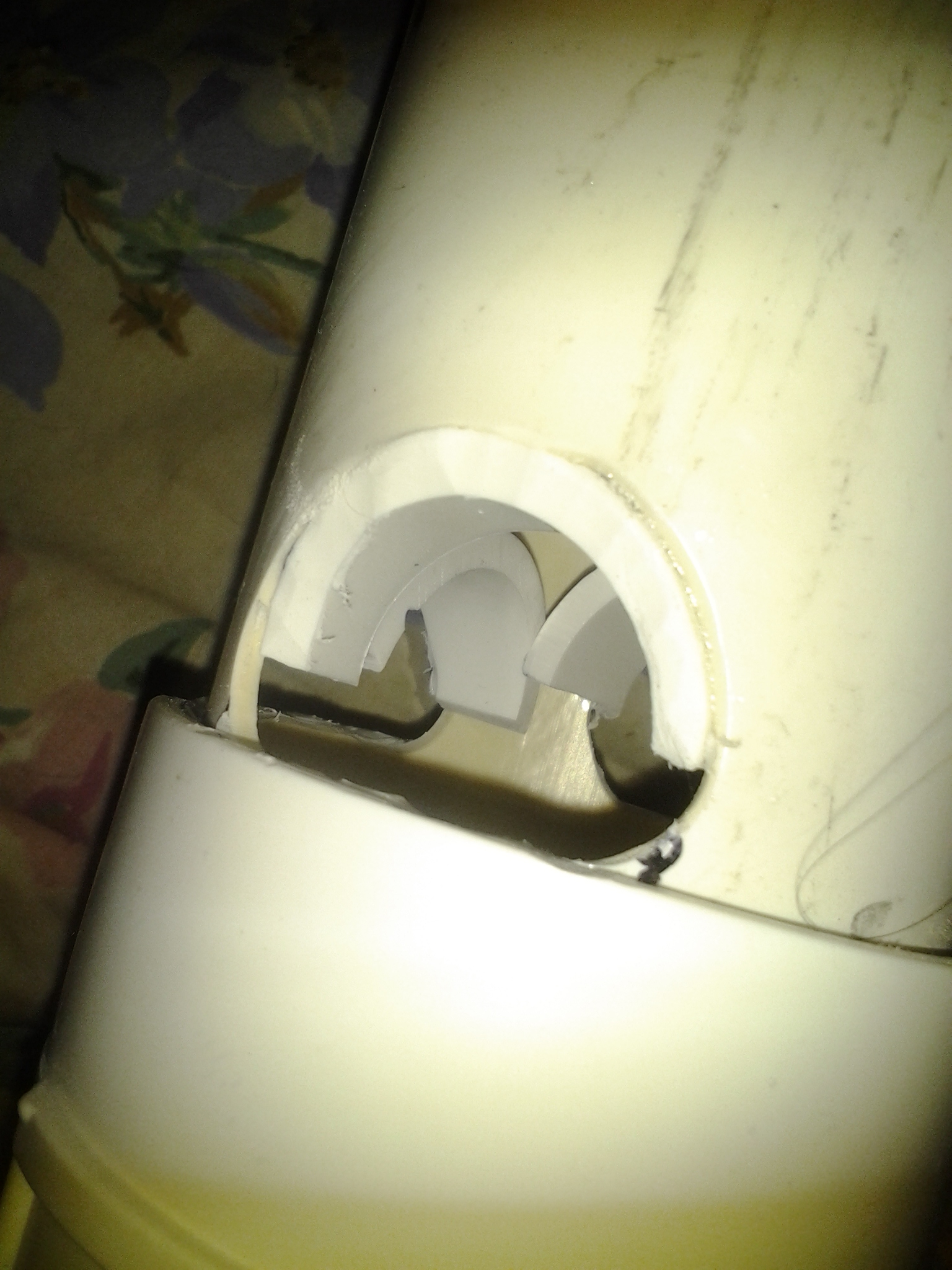 Side view of the ports.