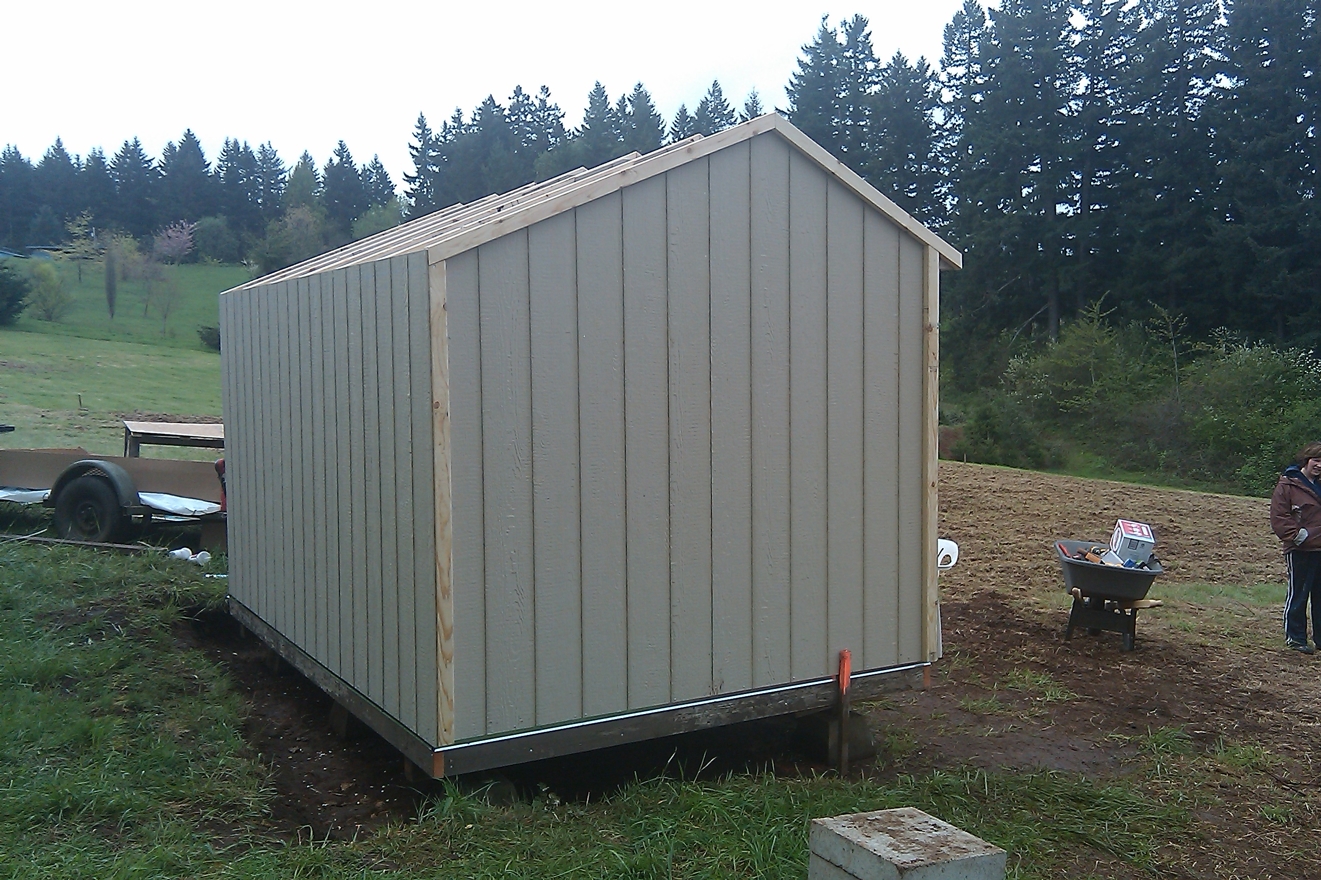 Sides done, kit shed from Lowe's