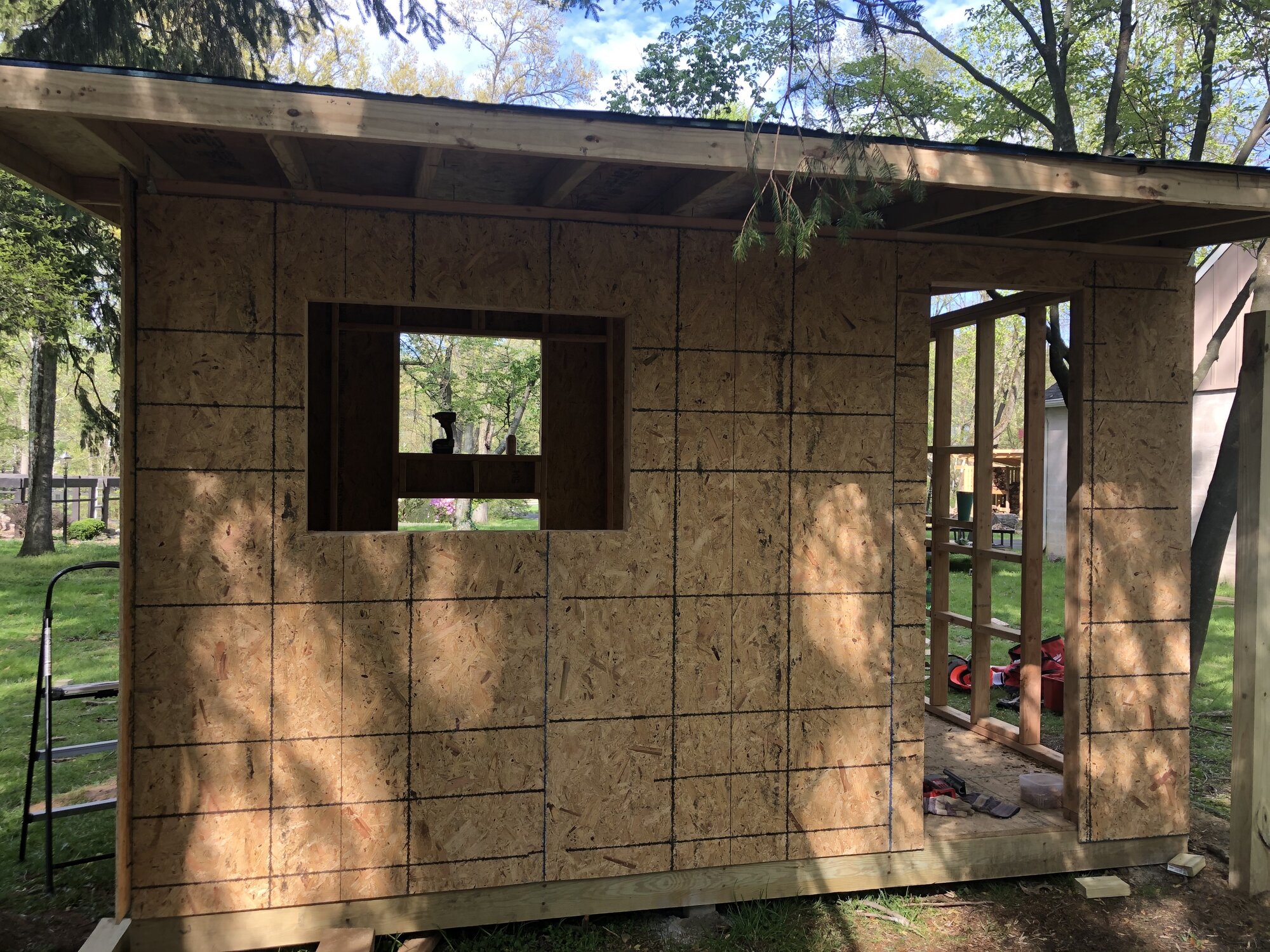 Siding going up!