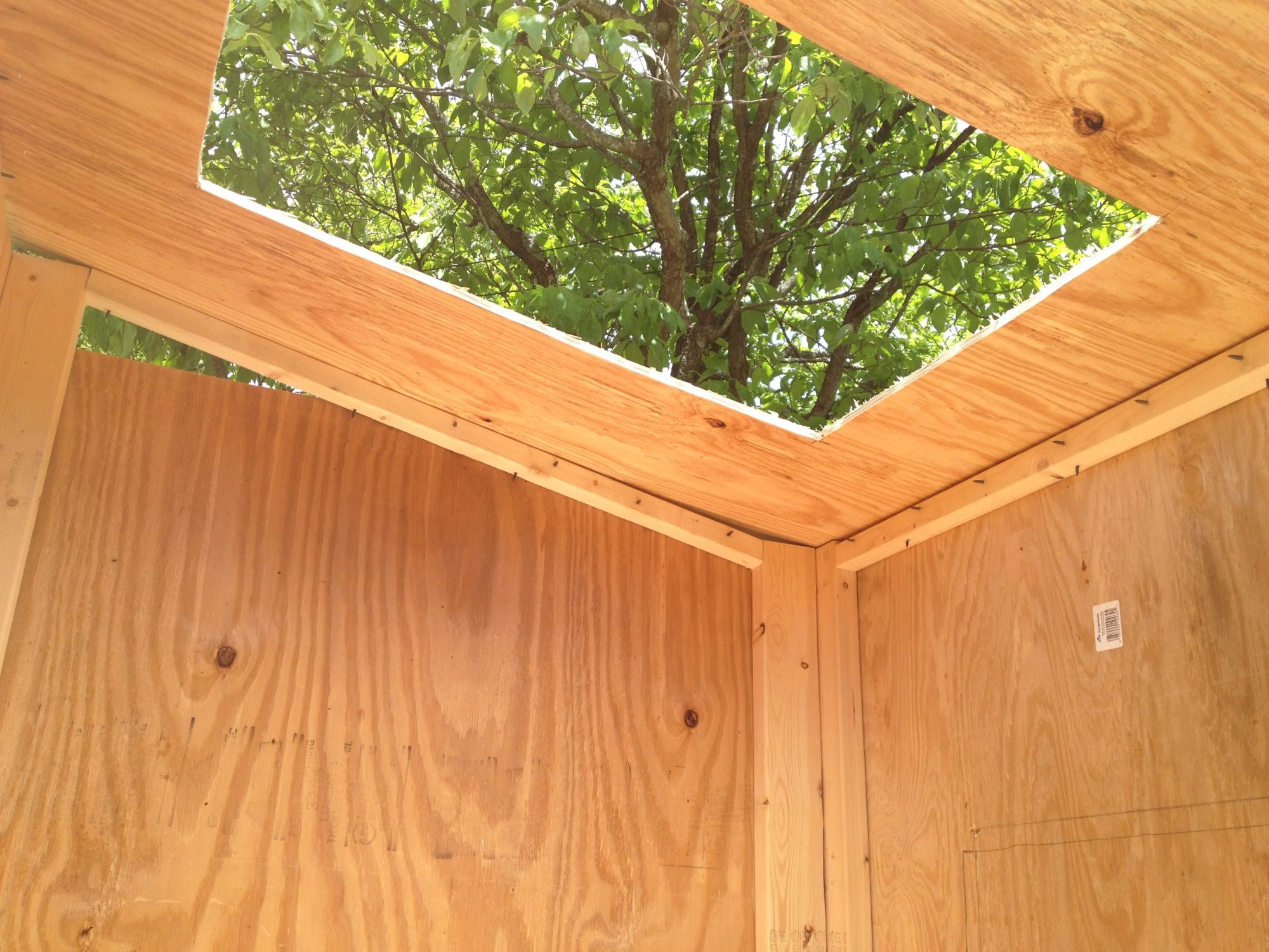 Skylight installed