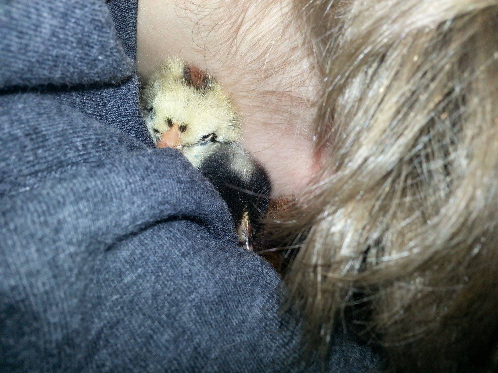 Snuggling with my son