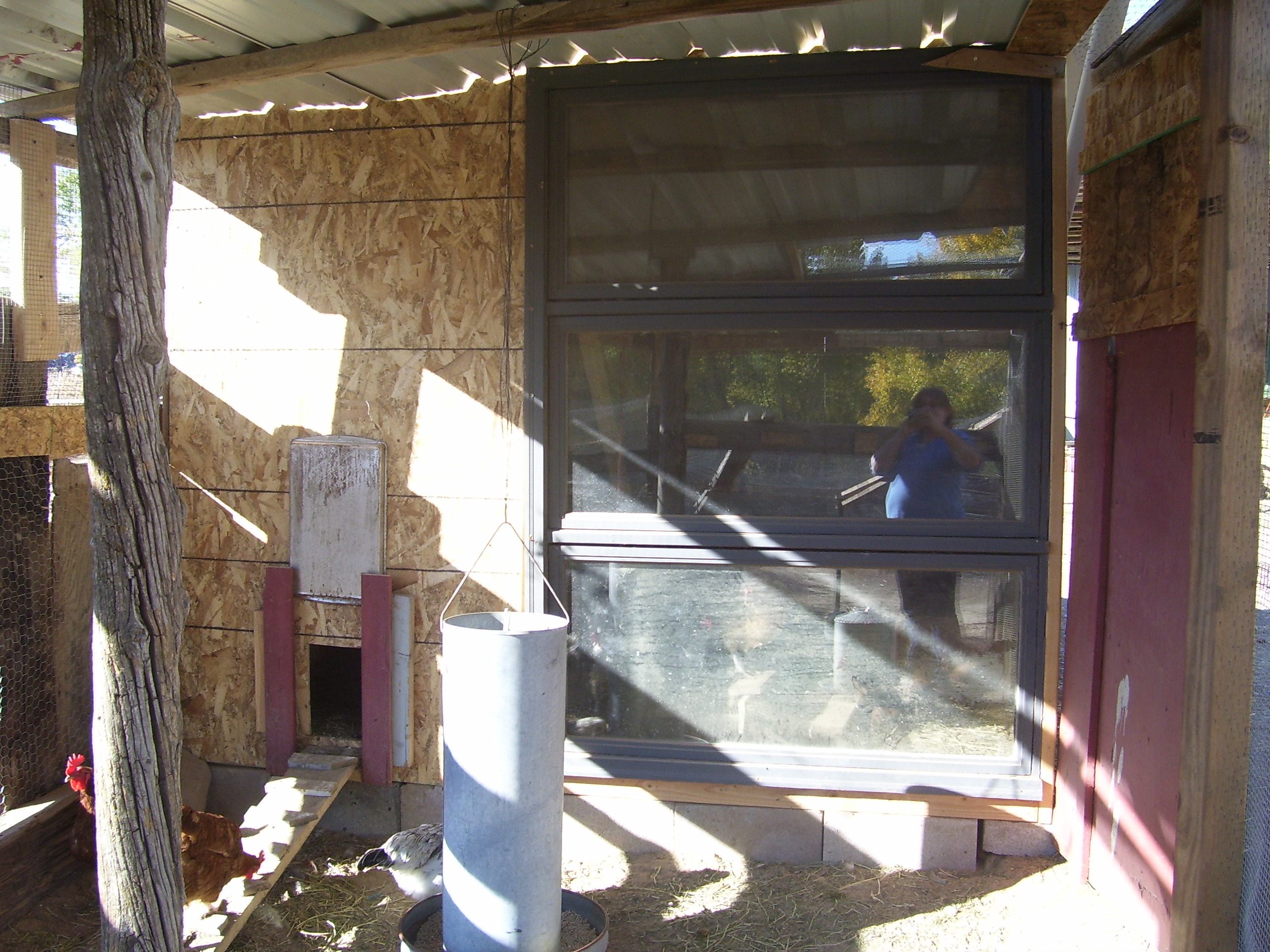south wall with operational window