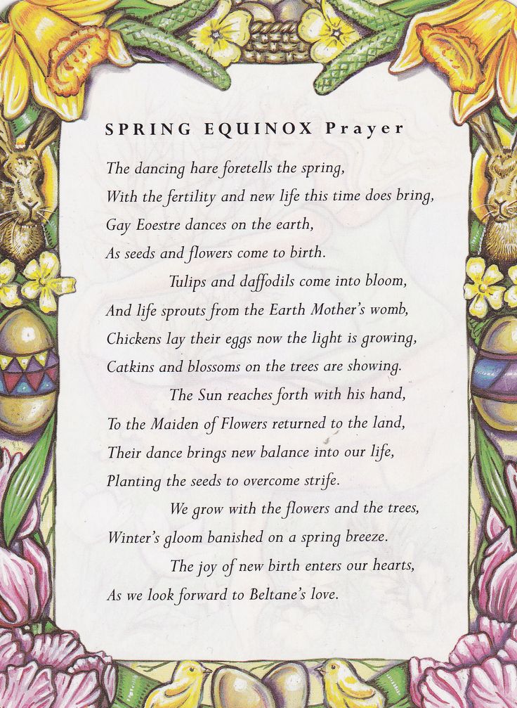Spring Equinox Prayer