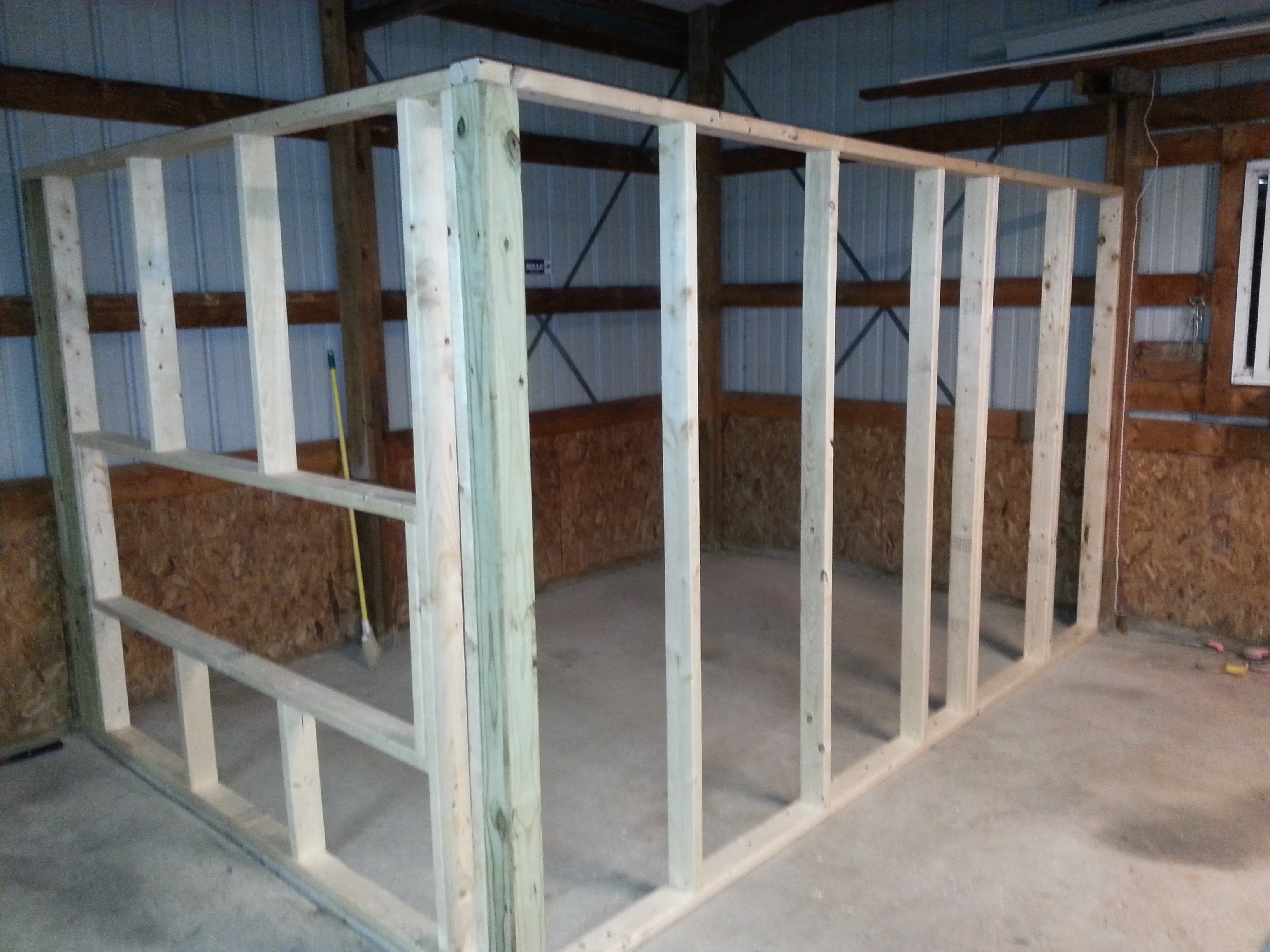 Start of indoor Coop