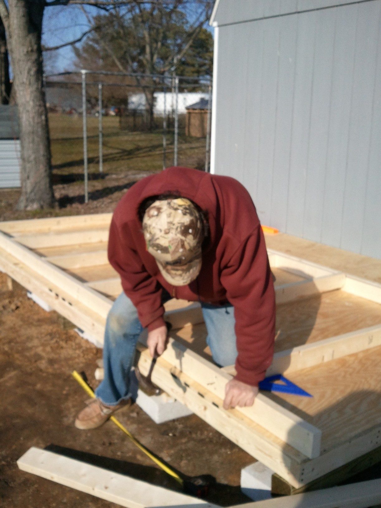 Started off from shed near our garden area and pond. My husband Billy is a great builder.