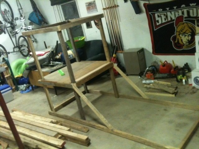 Starting to build coop
