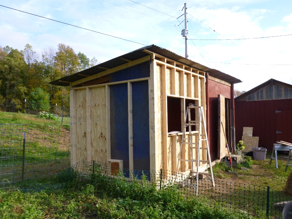 Step 13: Nail on all sides of inner plywood and trap yourself inside. Good thing the windows are big...  :P
