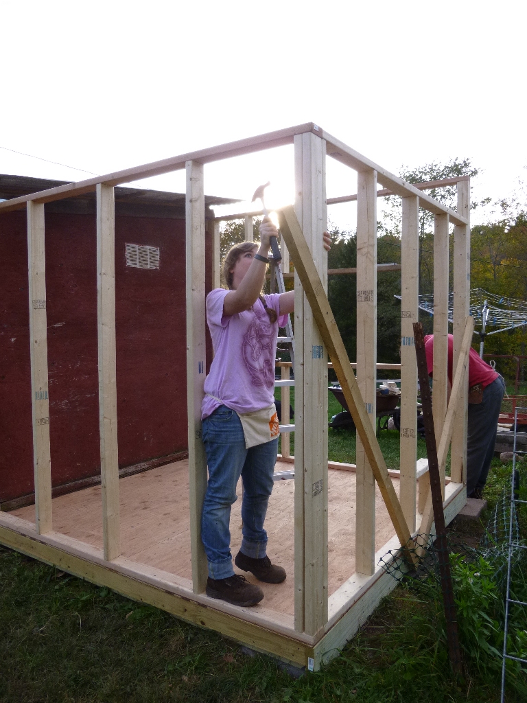 Step 9: Add extra 2x4 to corners