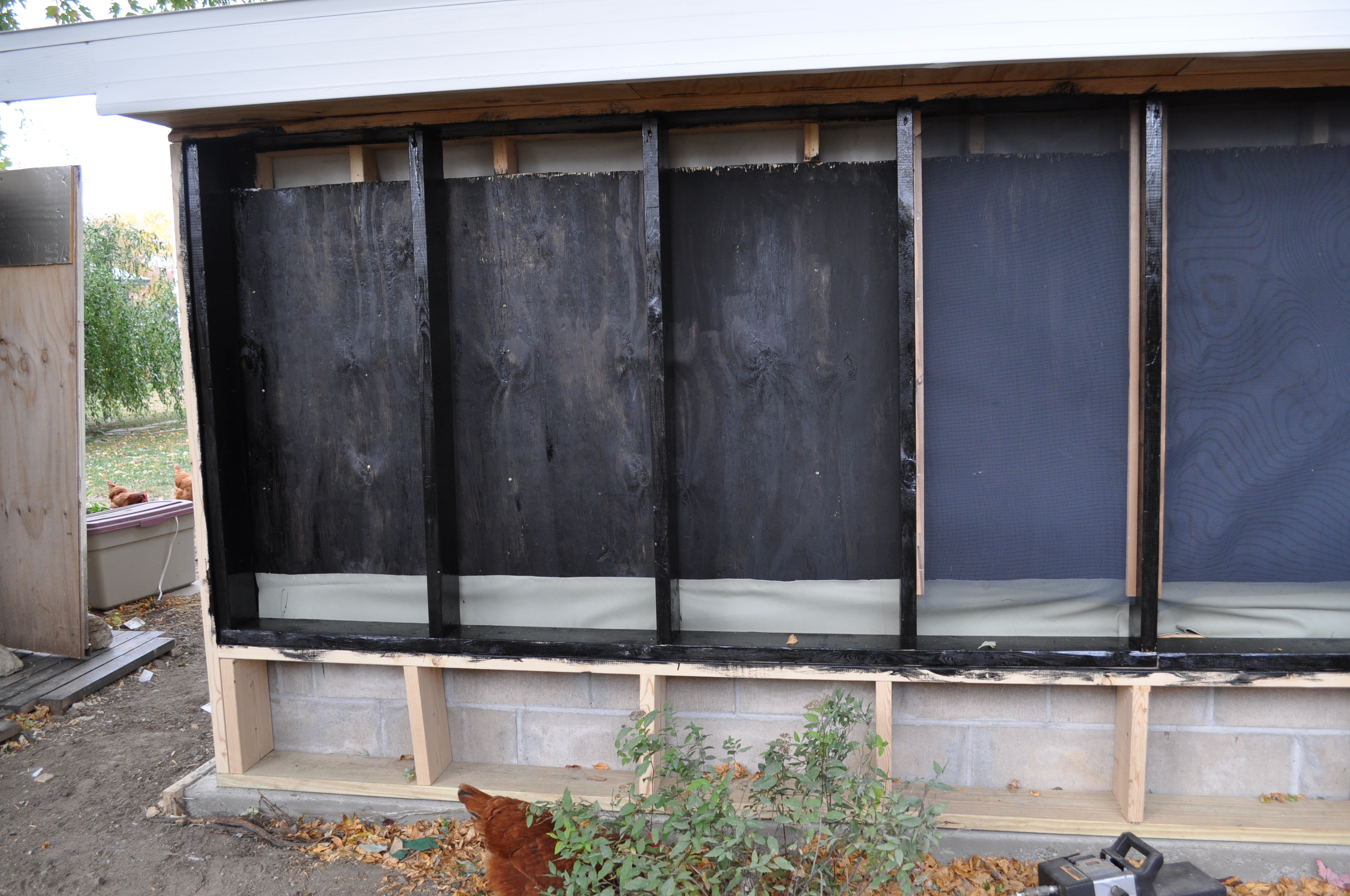 Step one in the Solar process is painting the insides of the 8" cavities black. The two cavities on the right already have the screen applied.