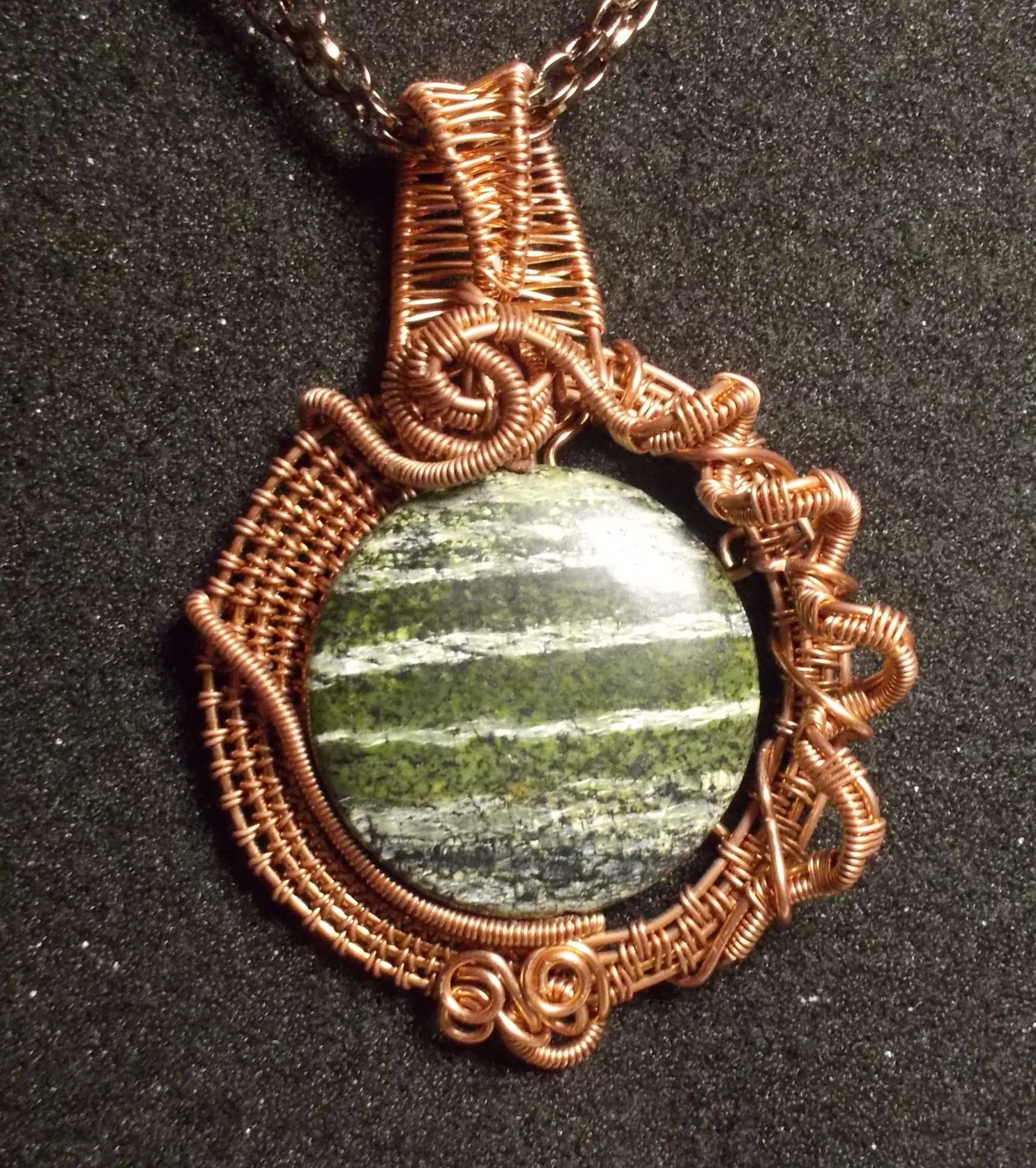 Striped Jasper Ornate Raw Wire