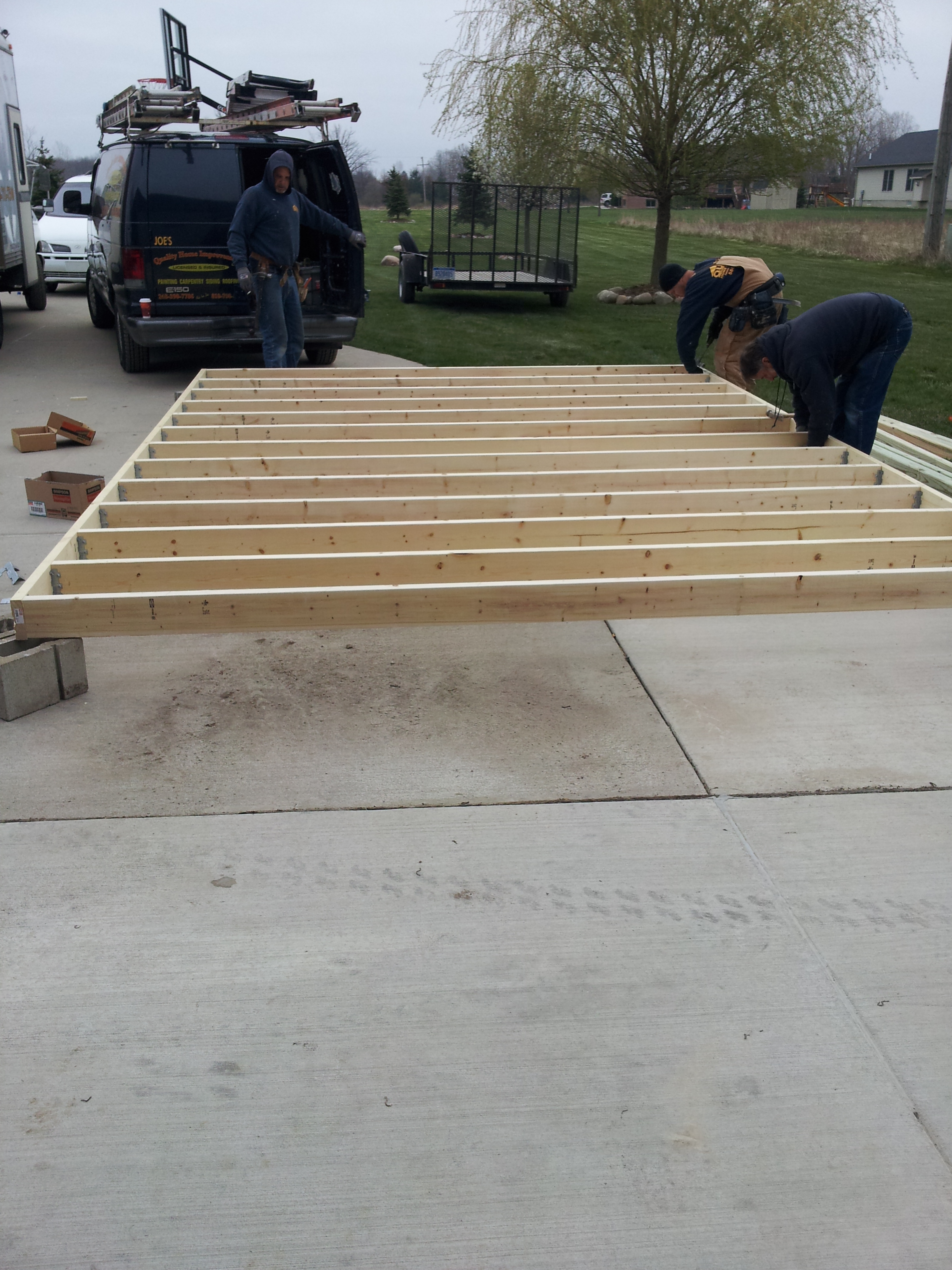 Sub Floor frame to the $10,000 chicken coop