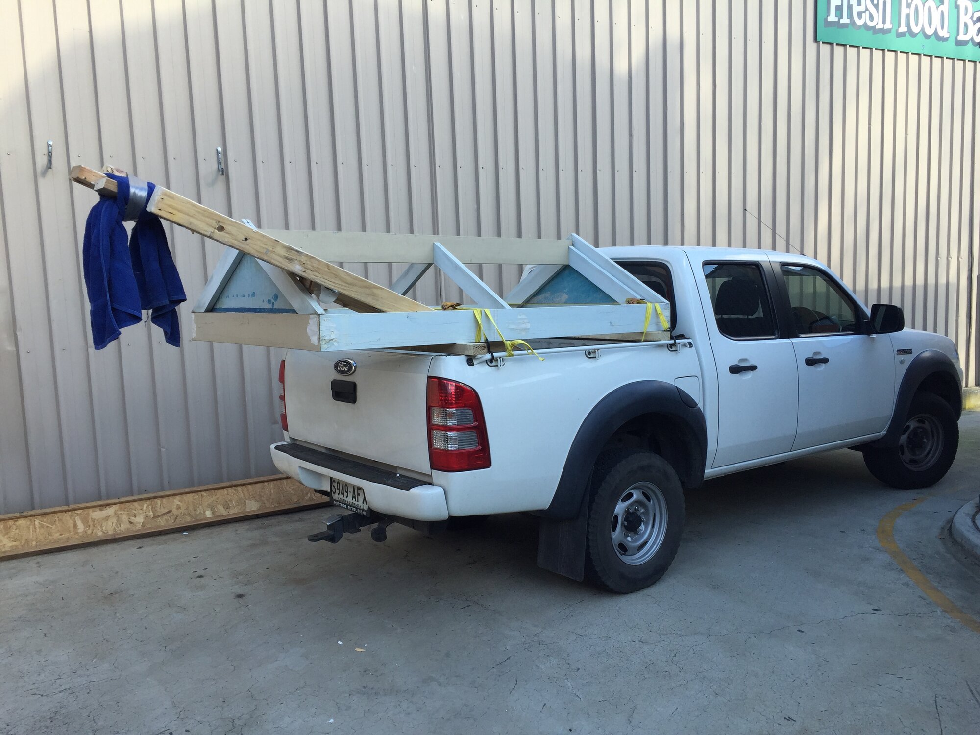 Surprise donated roof- lucky fit!
