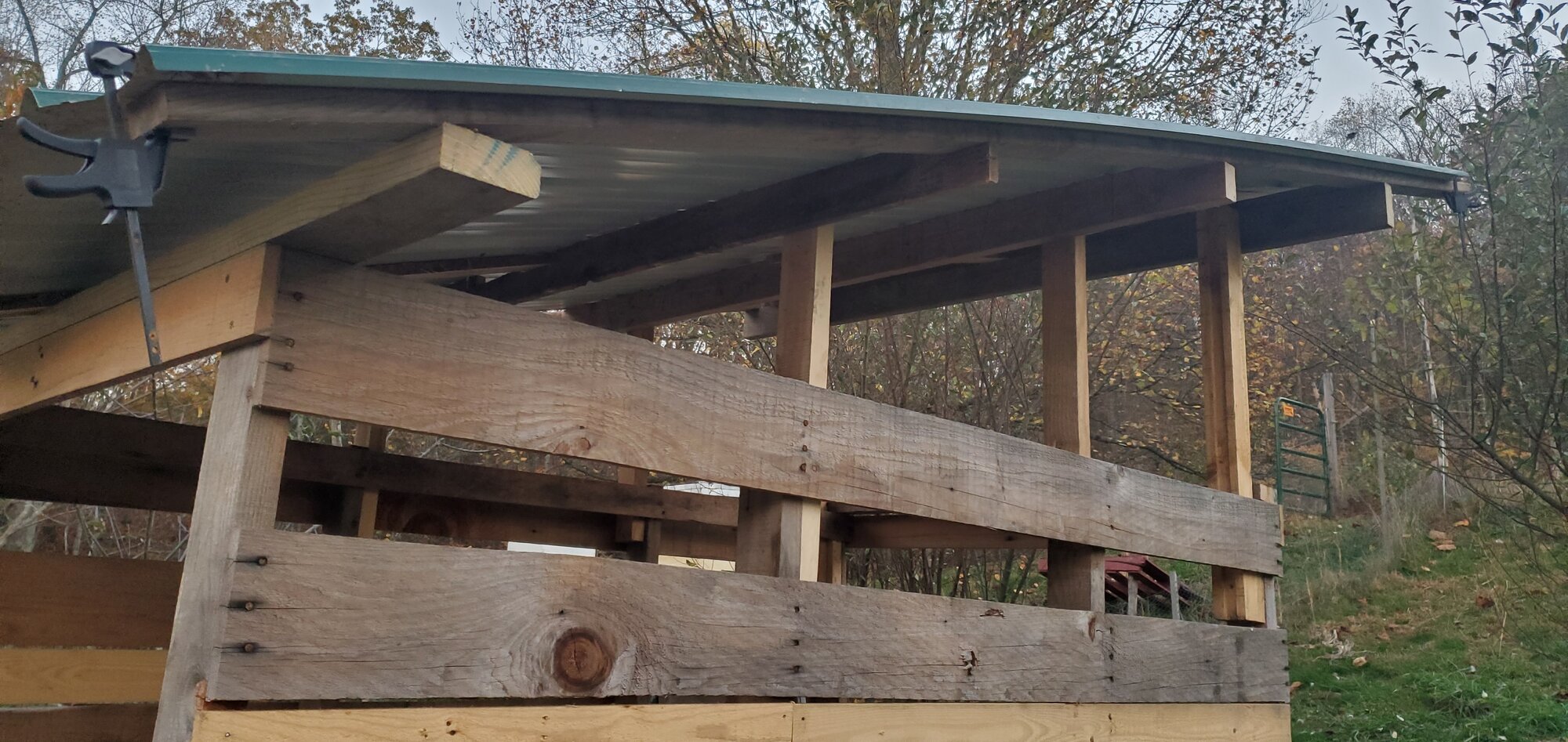 Test-Run for the duck-house roof