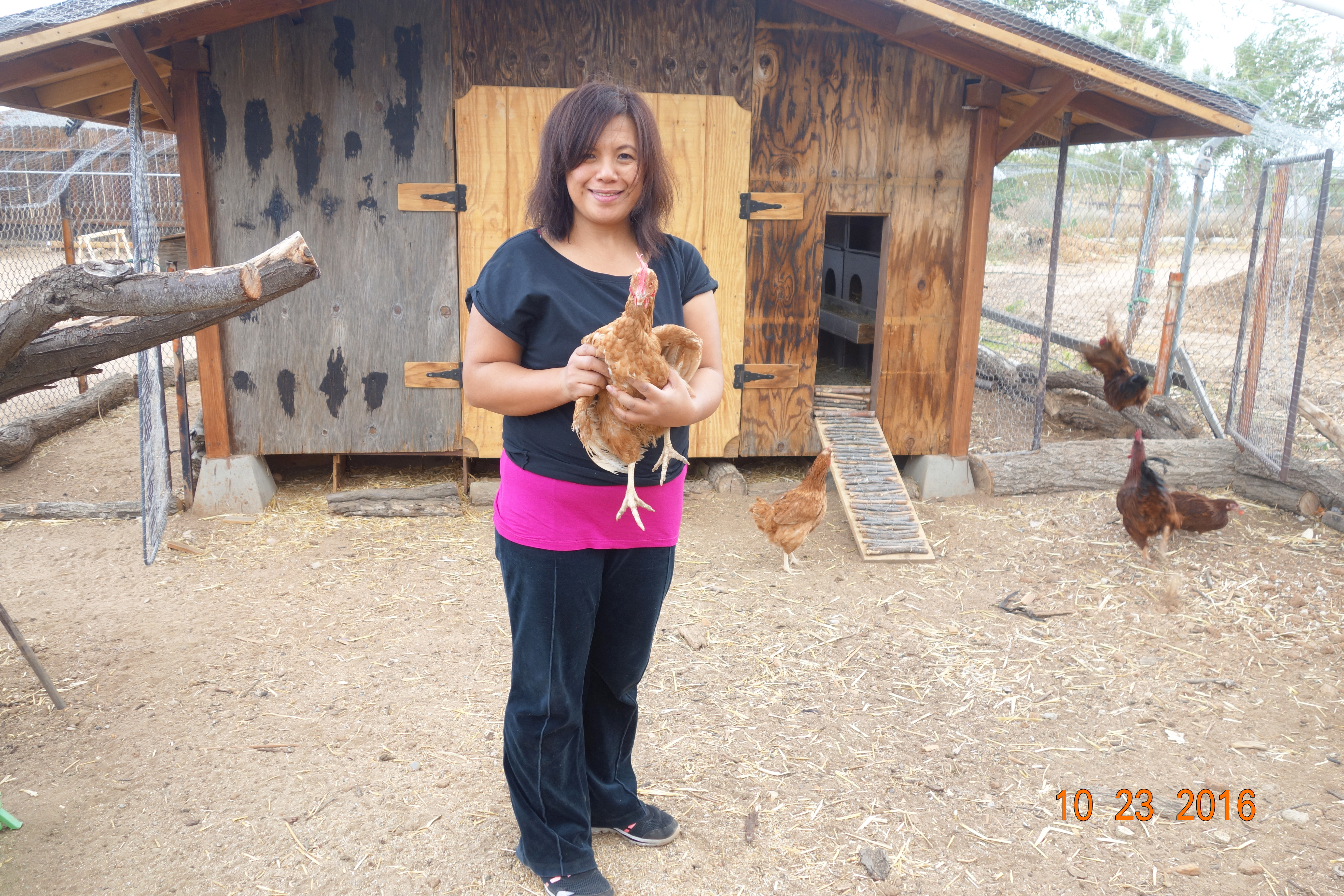 That's my lovely wife Maurine with one of the girls.