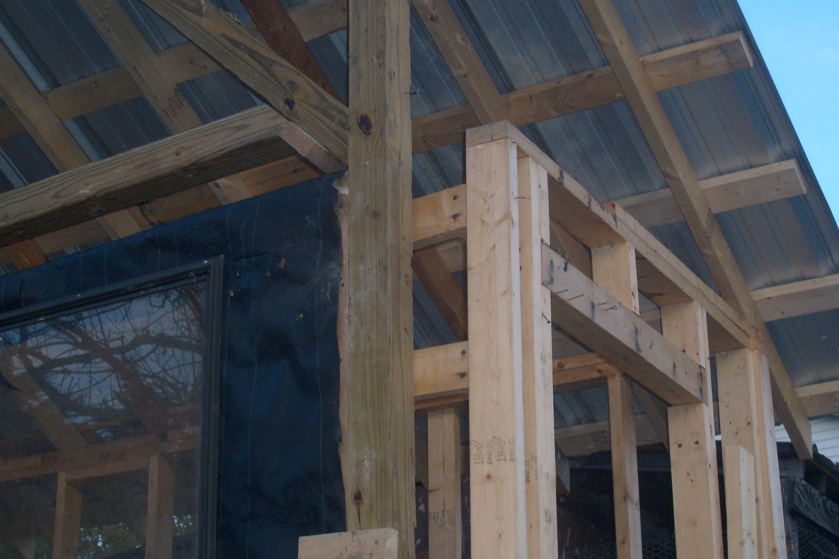 The 4x4's are from an old project-The roof was free-The felt paper was from a prior project-The windows cost very little.