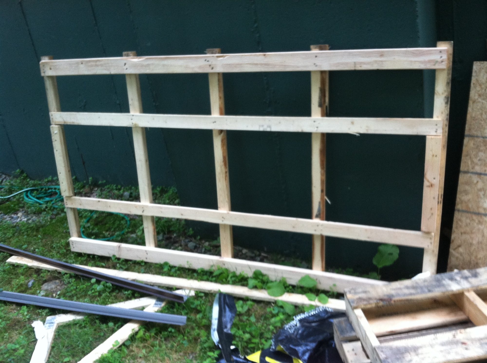 the base to a snowmobile crate, all 2x3s and 1x3 lumber, even reused the screws.