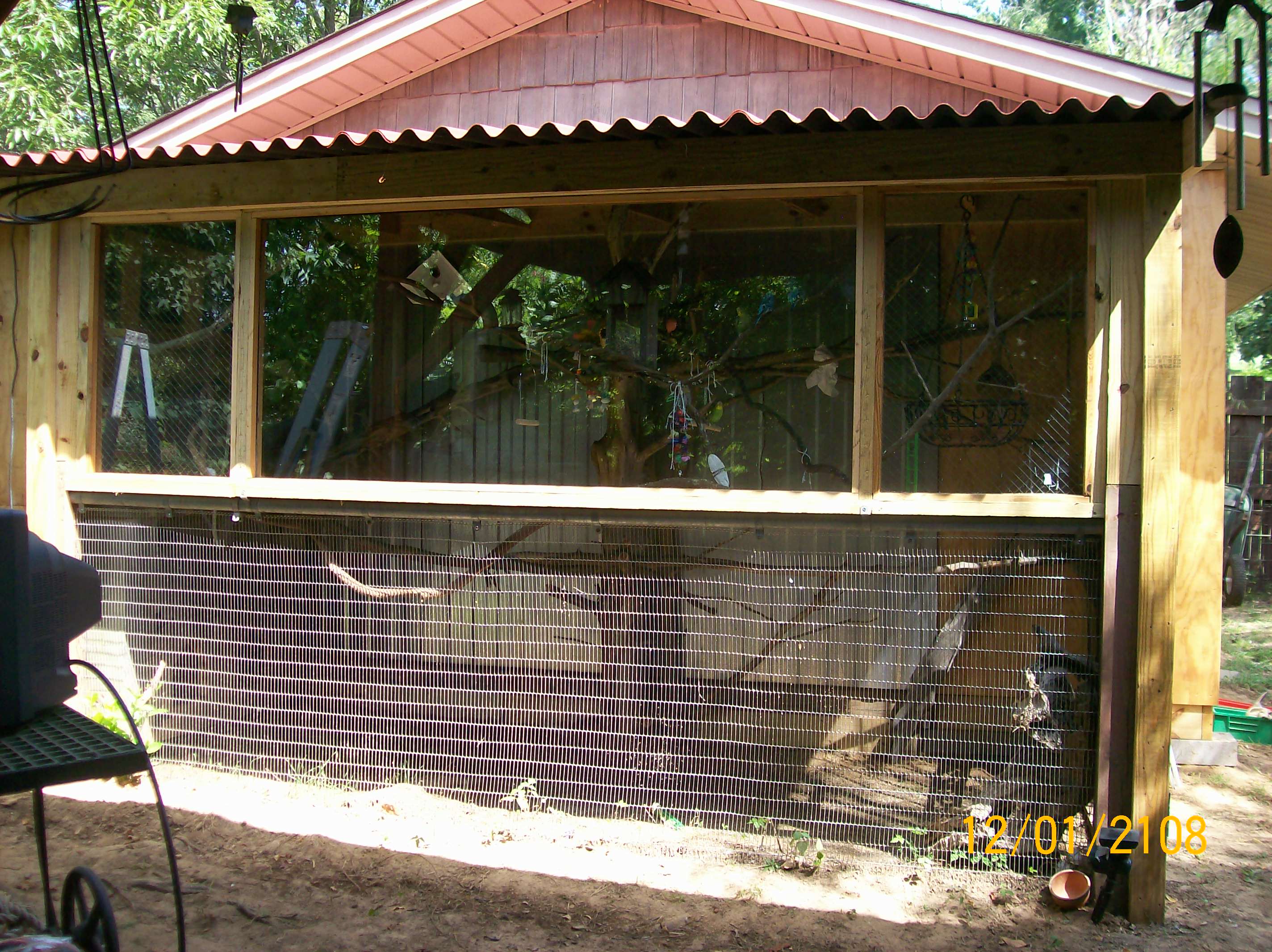 the bird aviary,was the  1st coop