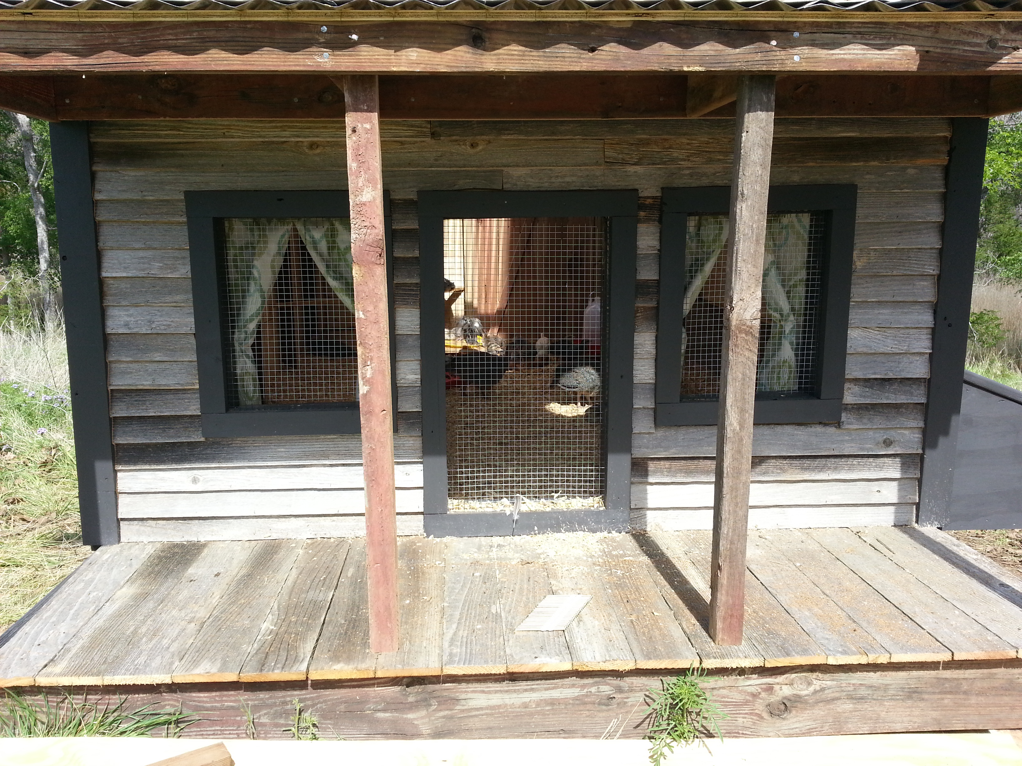 The boardwalk after awning installed.  Waiting for everything to finish curing before taking a full photo.