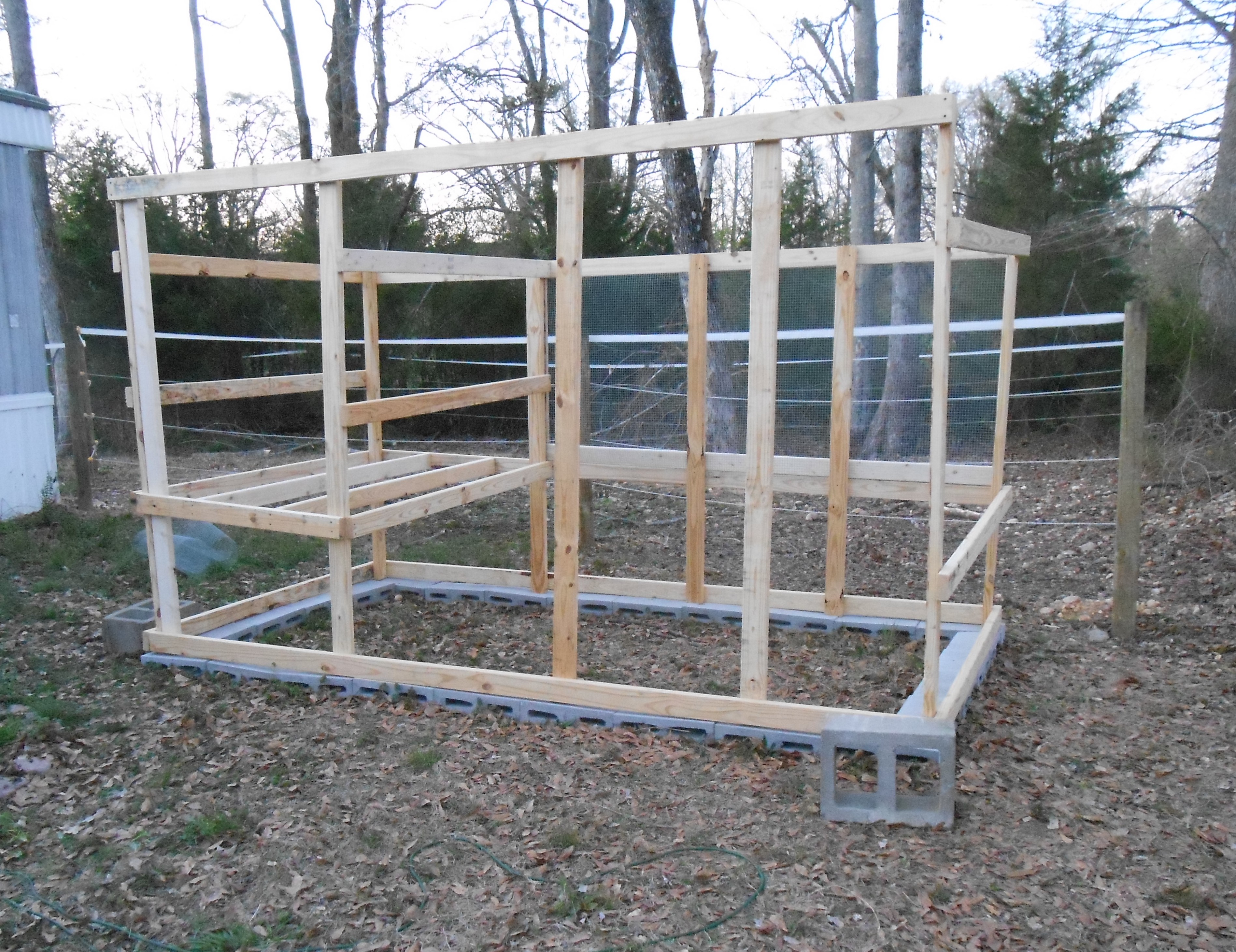 The building process! Framing out the Big Peep House!