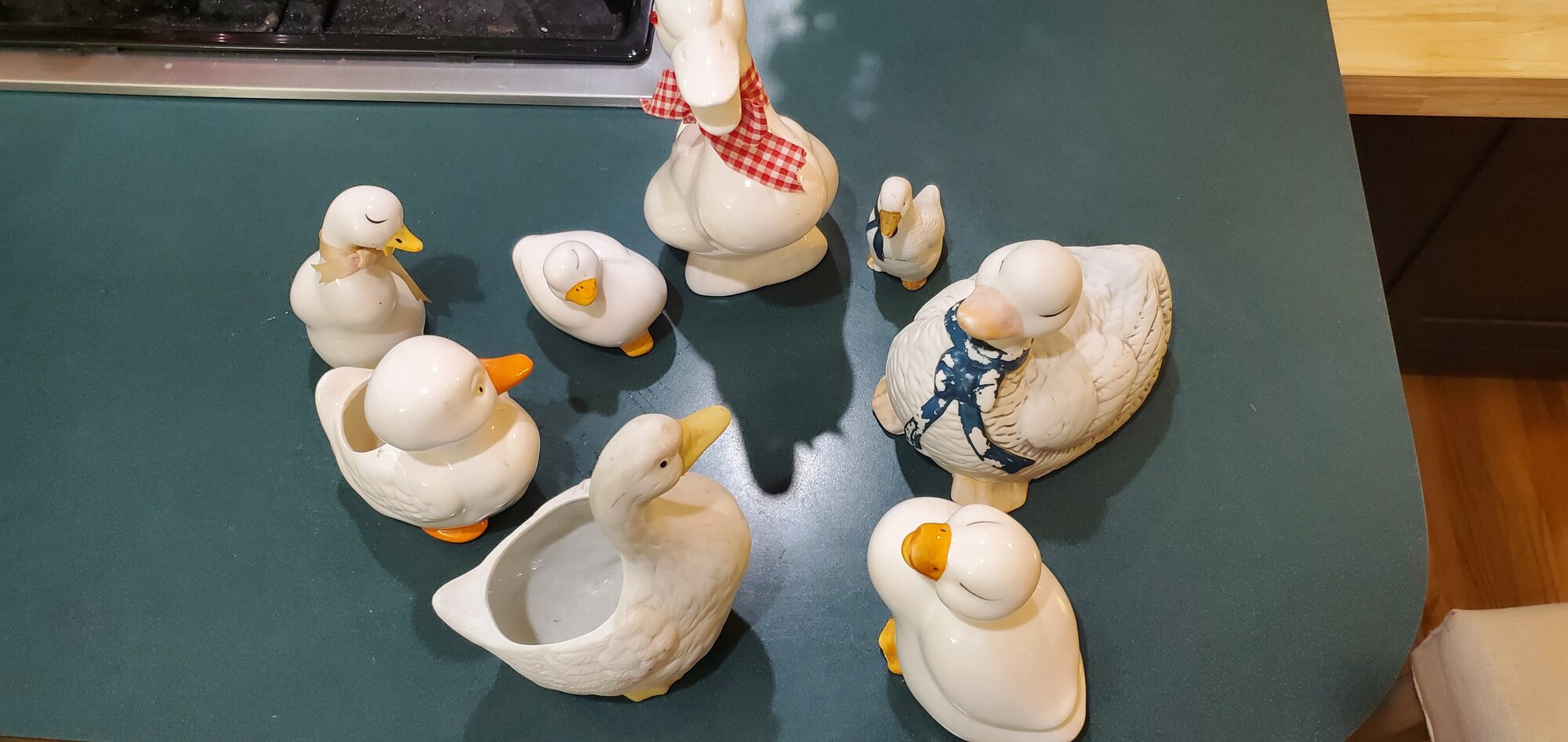 The ceramic duck flock