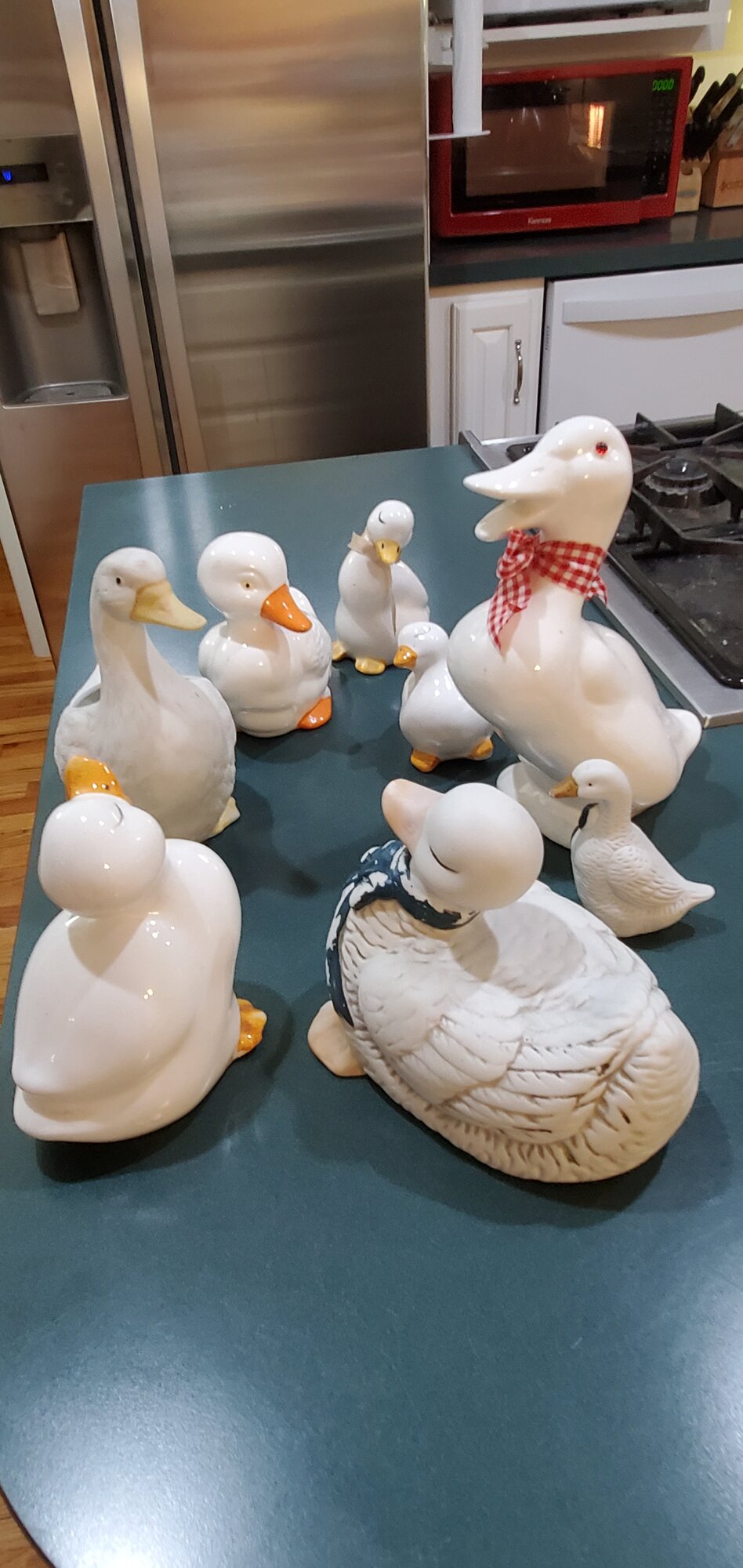 The ceramic duck flock