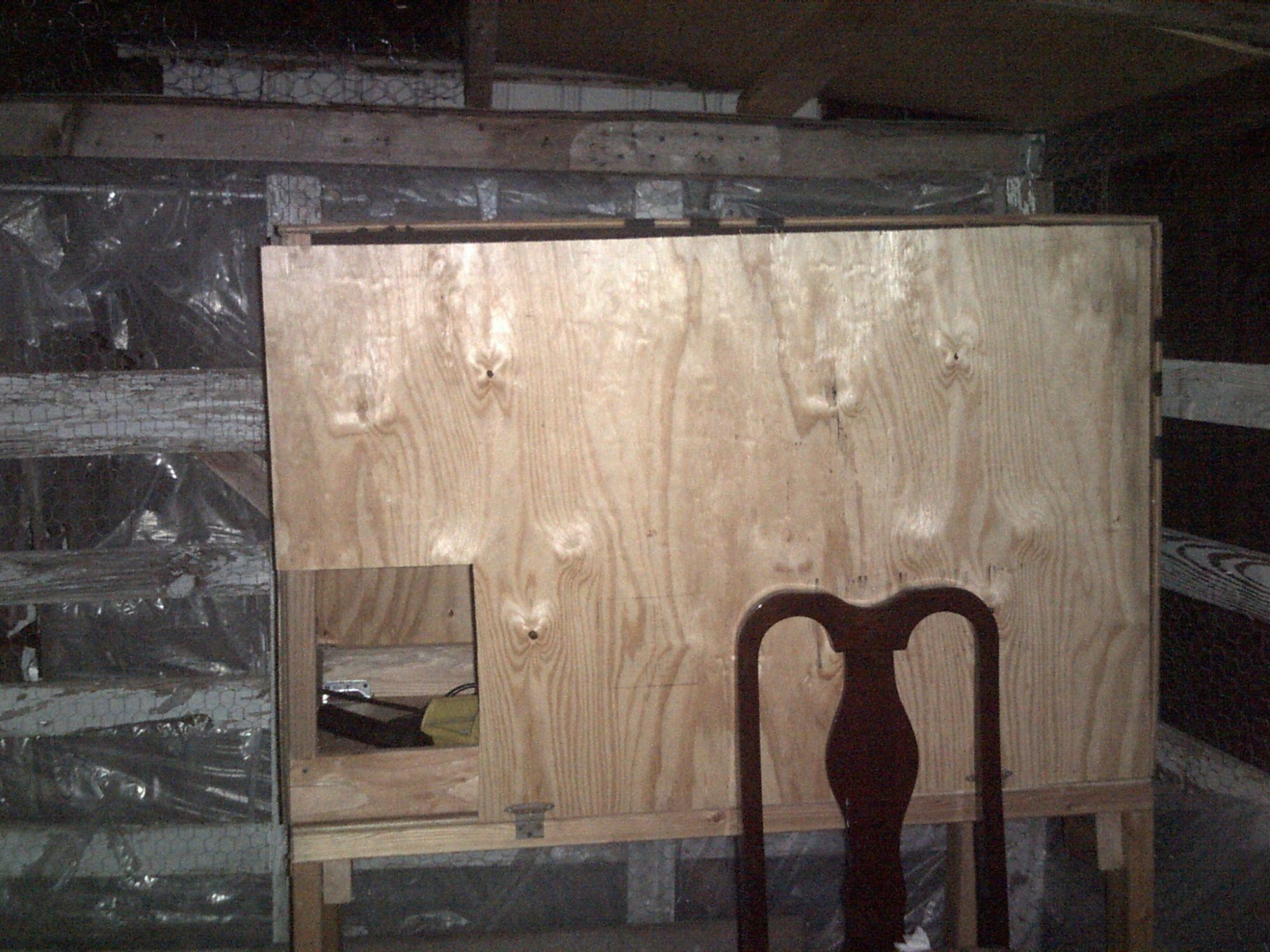 The chicken house near finshed