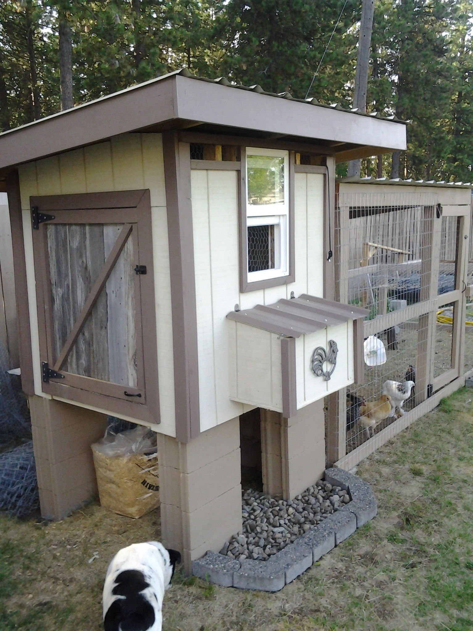The coop completed.