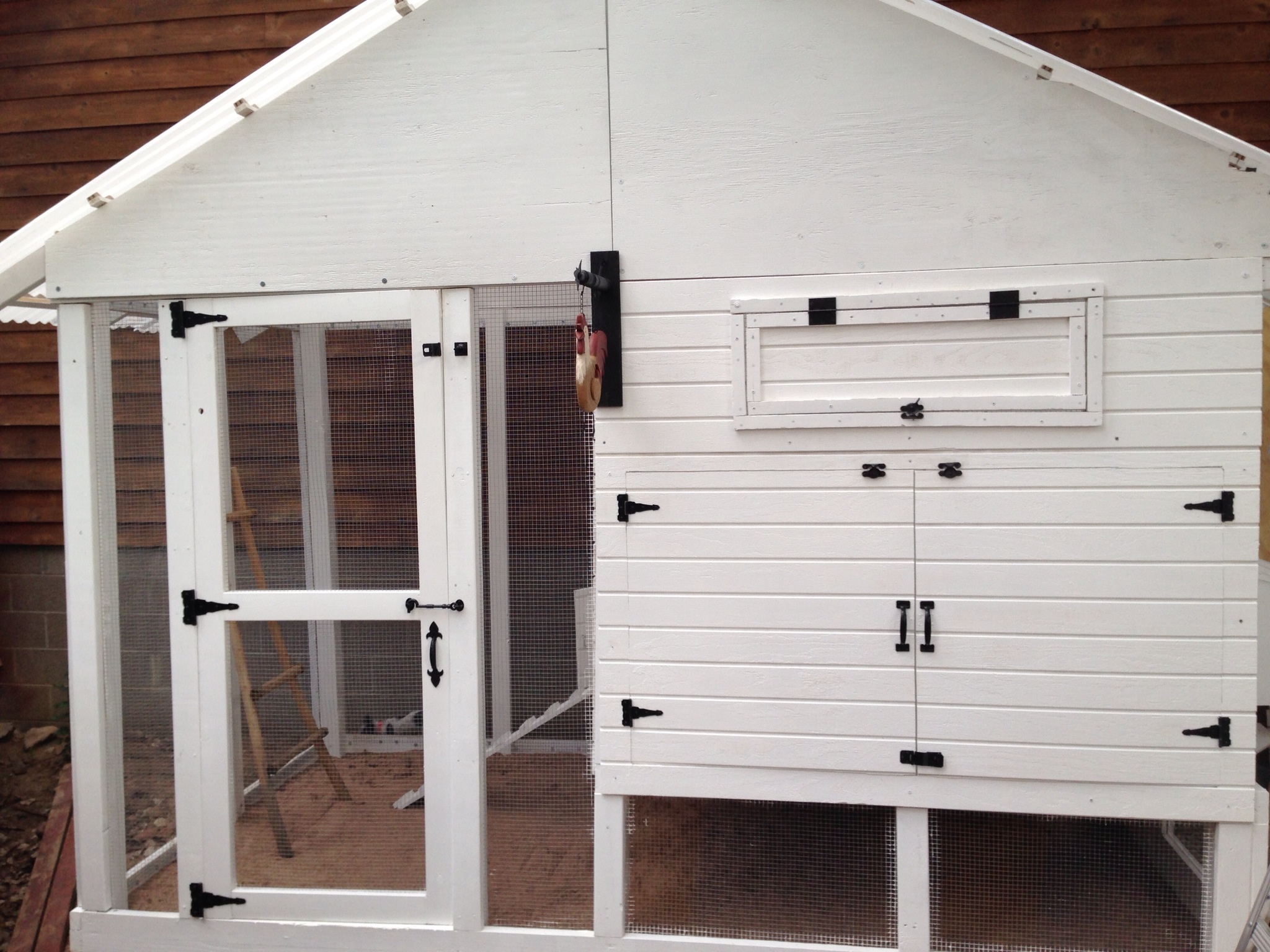 The coop is almost done! Just the perches & the automatic watering system & we're good to house some chooks
