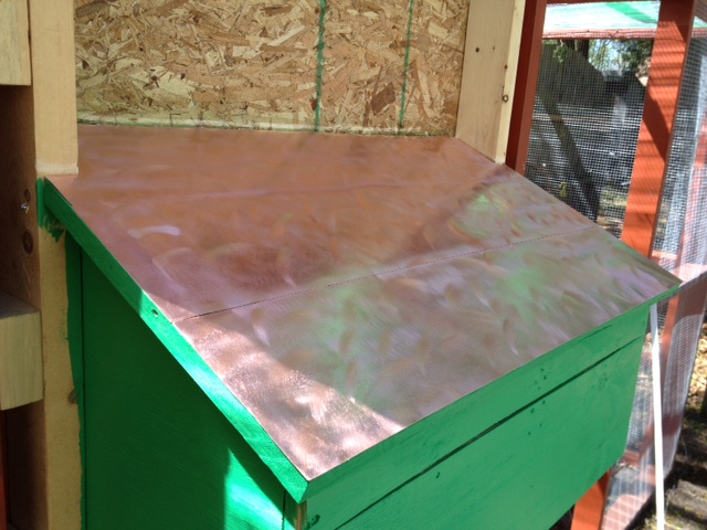 The copper roof should age with a beautiful green patina.