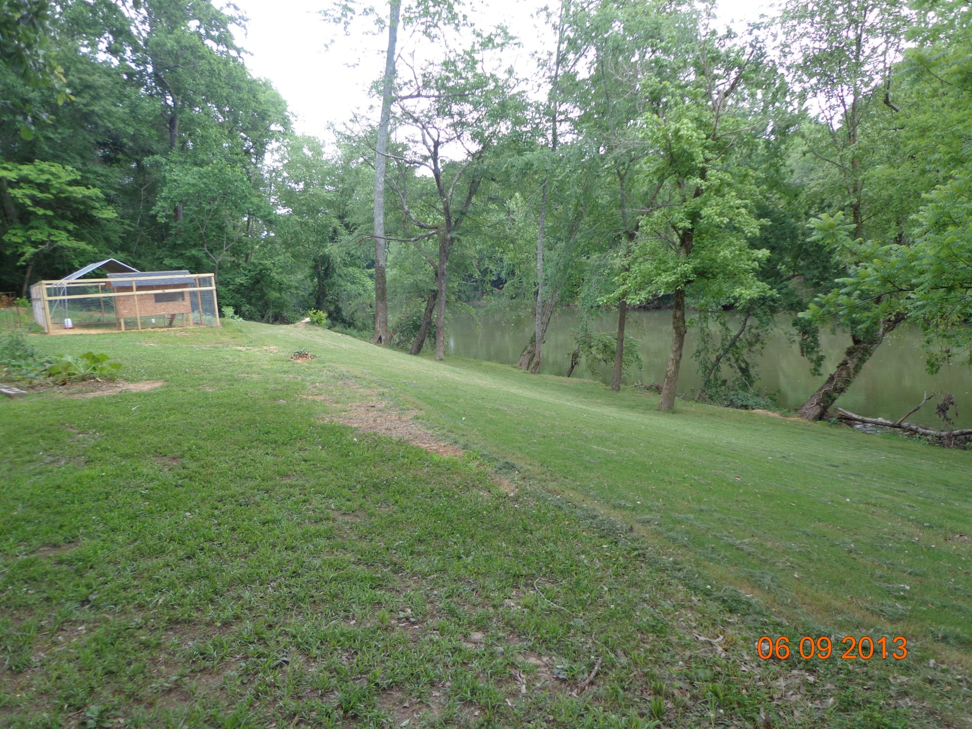 The creek in the backyard.
