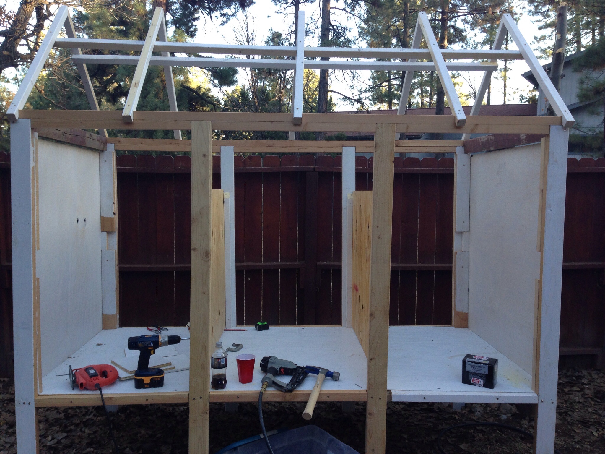 The dividers are up.